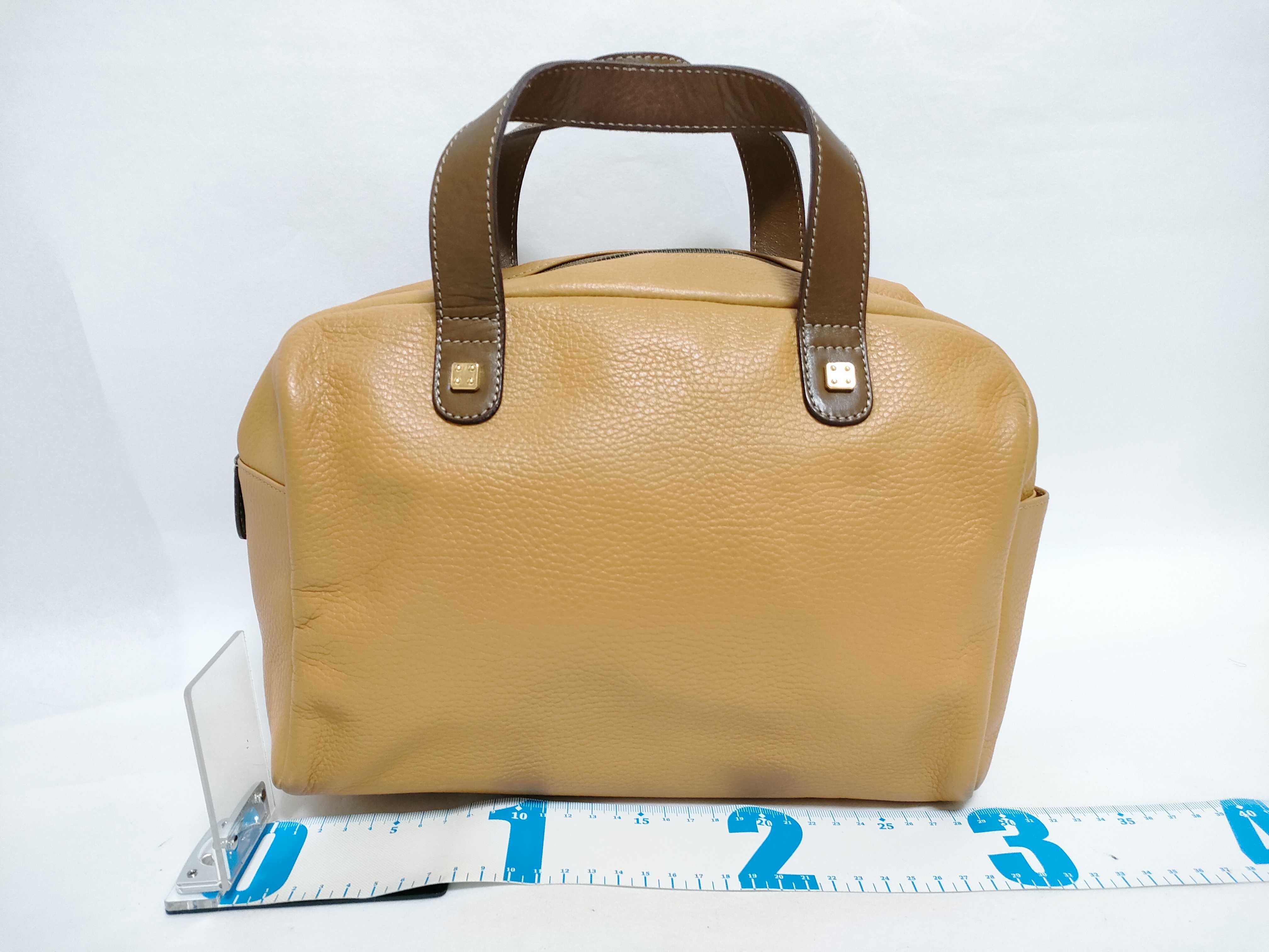 handbag, leather, yellow handbag — view 2