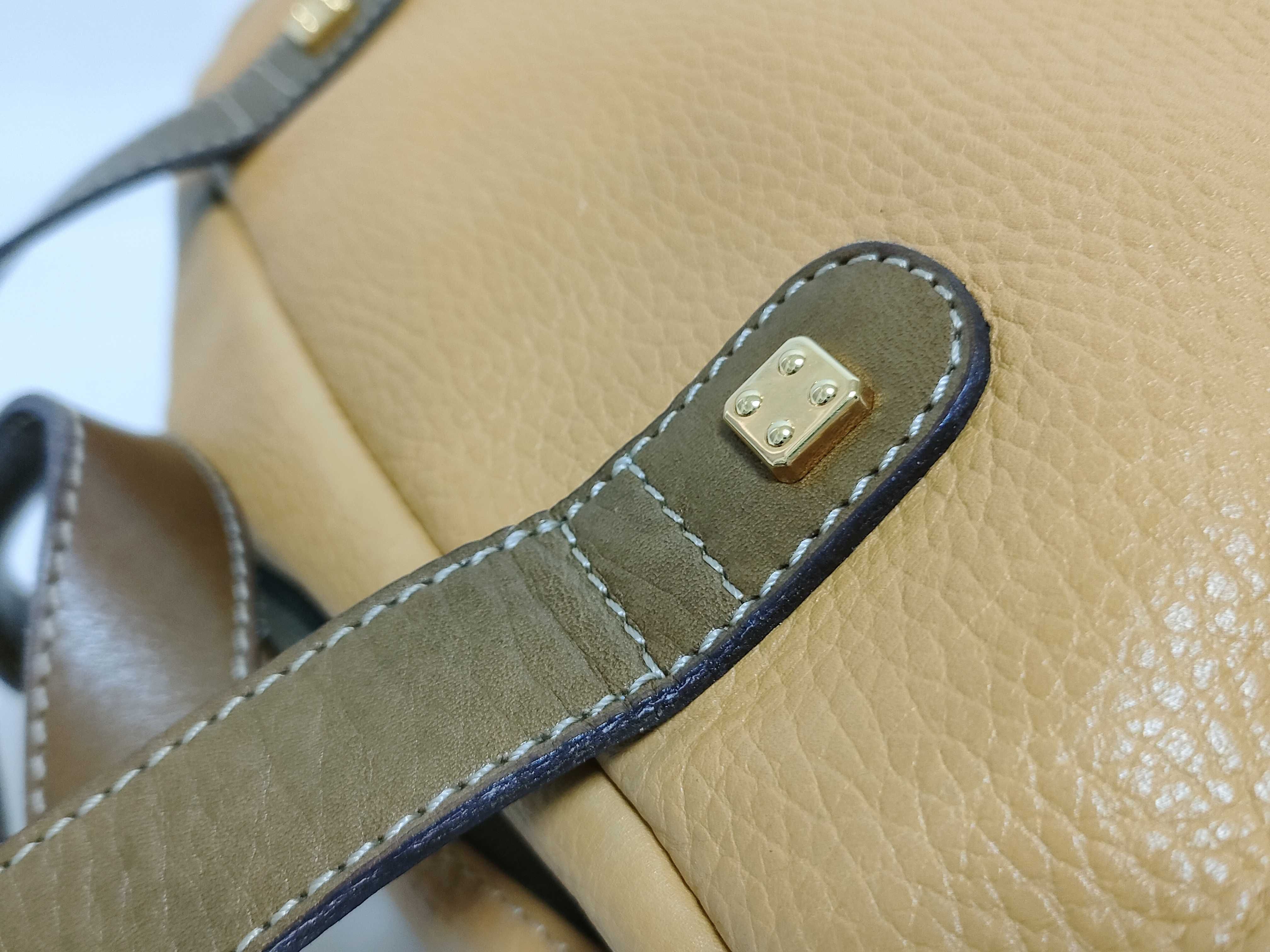 handbag, leather, yellow handbag — view 5