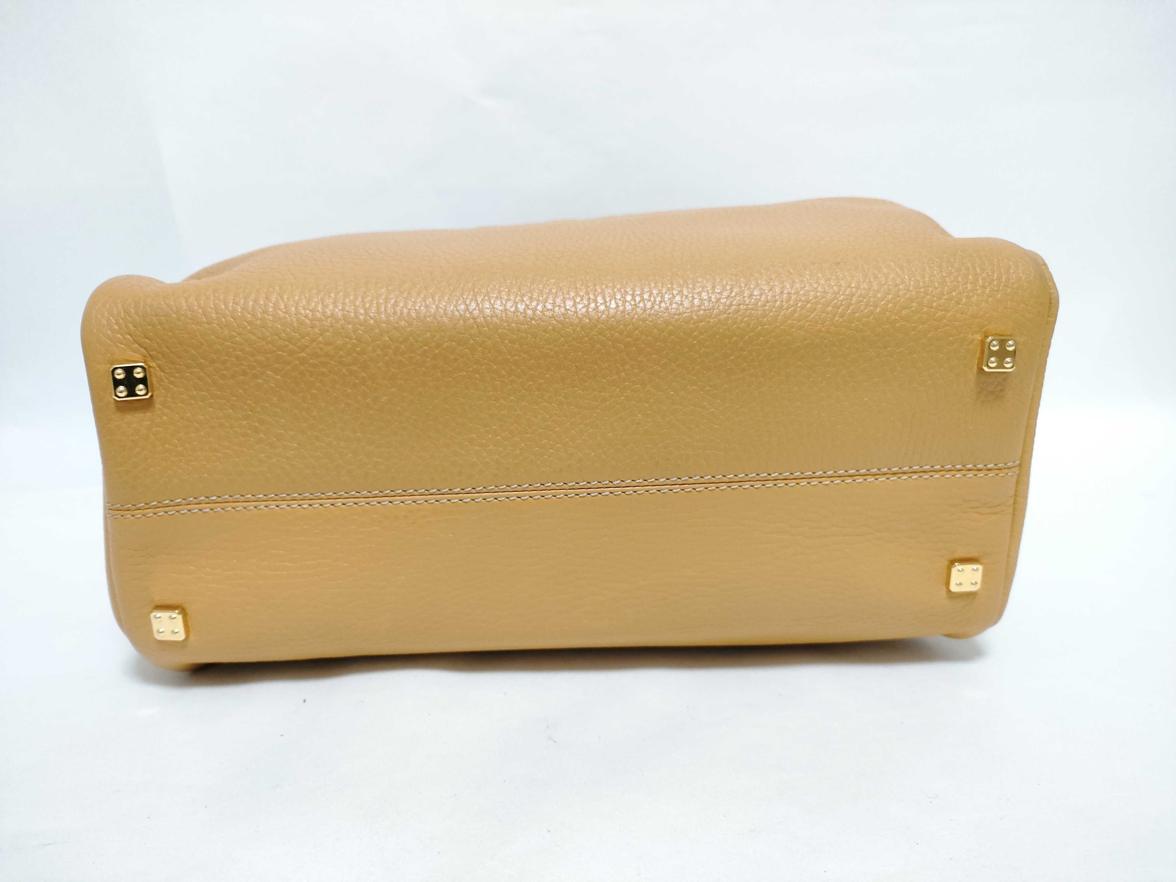 handbag, leather, yellow handbag — view 8