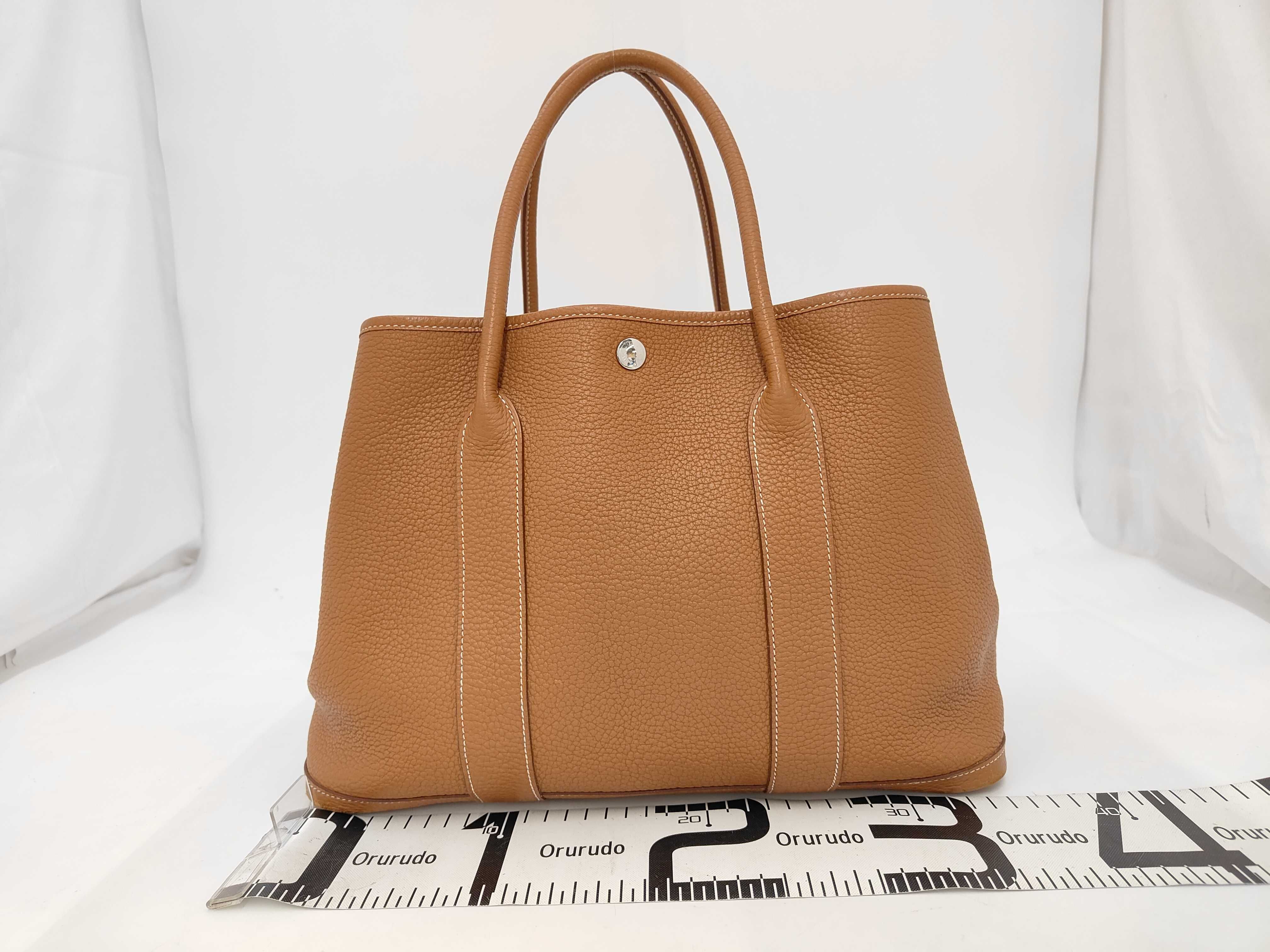 Garden Party PM Negonda Brown Handbag with Silver Hardware (T Stamp) — view 2