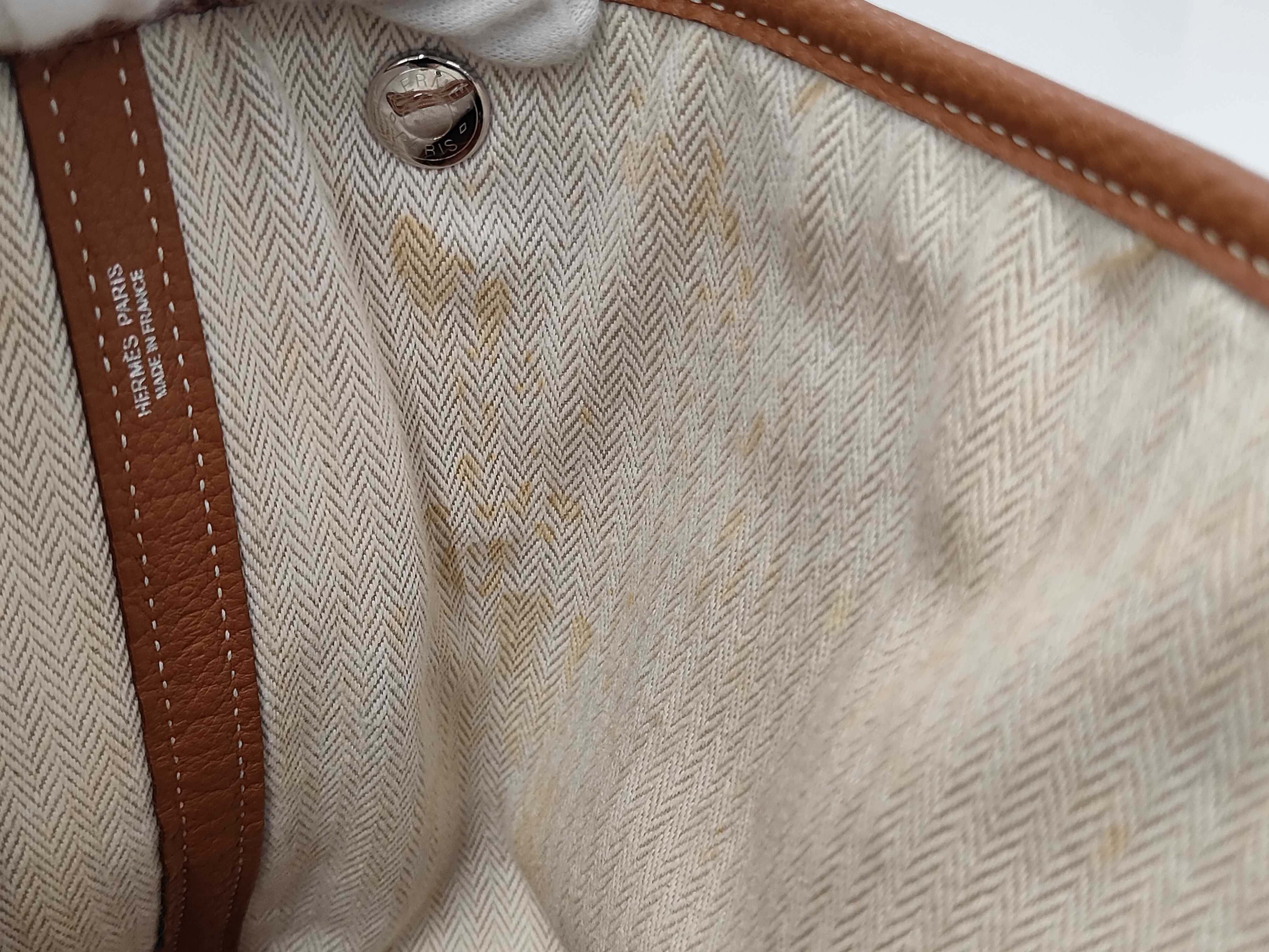 Garden Party PM Negonda Brown Handbag with Silver Hardware (T Stamp) — view 10