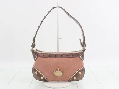160th Anniversary Suede Leather One-Shoulder Bag