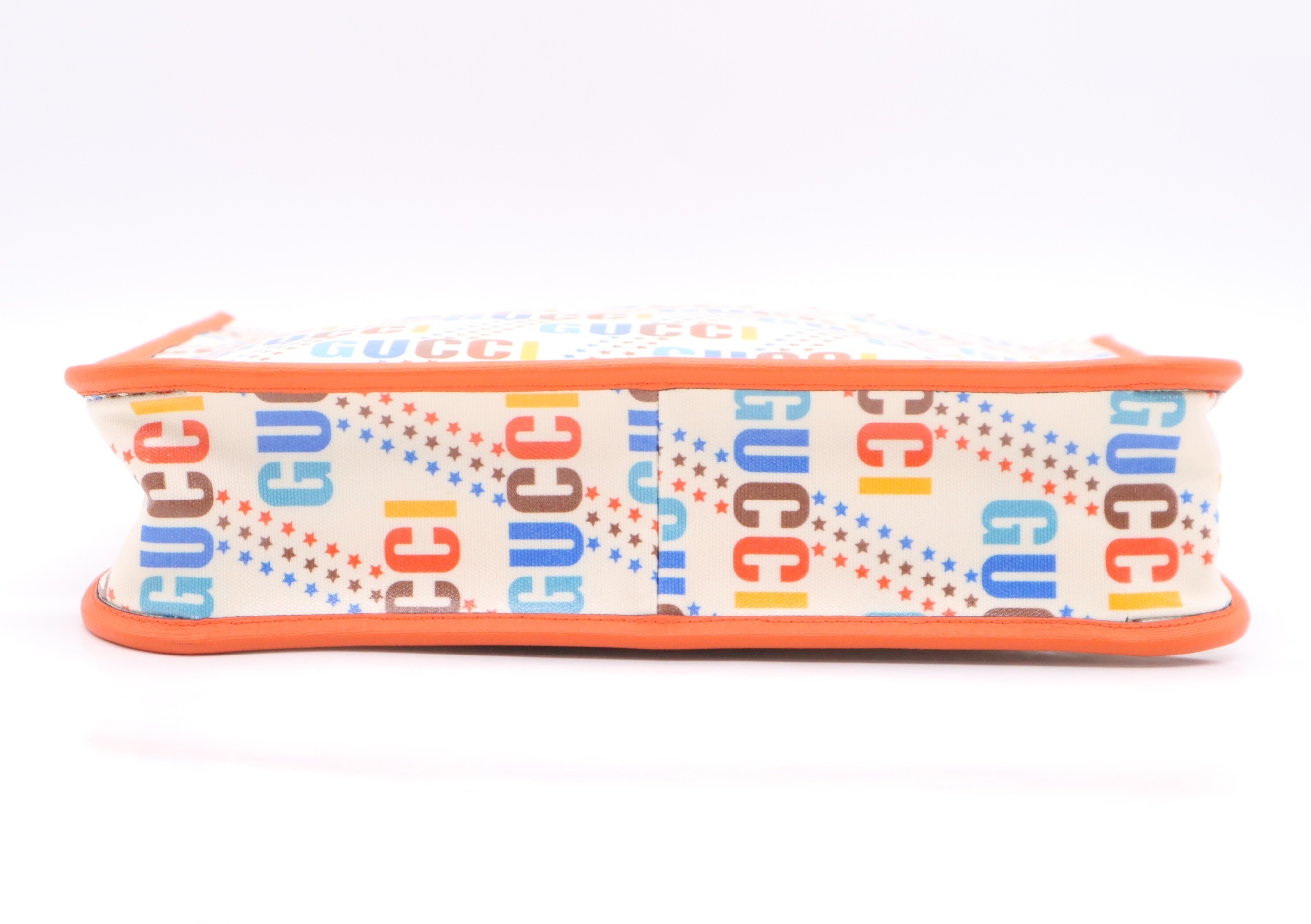 PVC x Leather Children's Logo Tote Bag - Beige x Orange x Multi — view 4