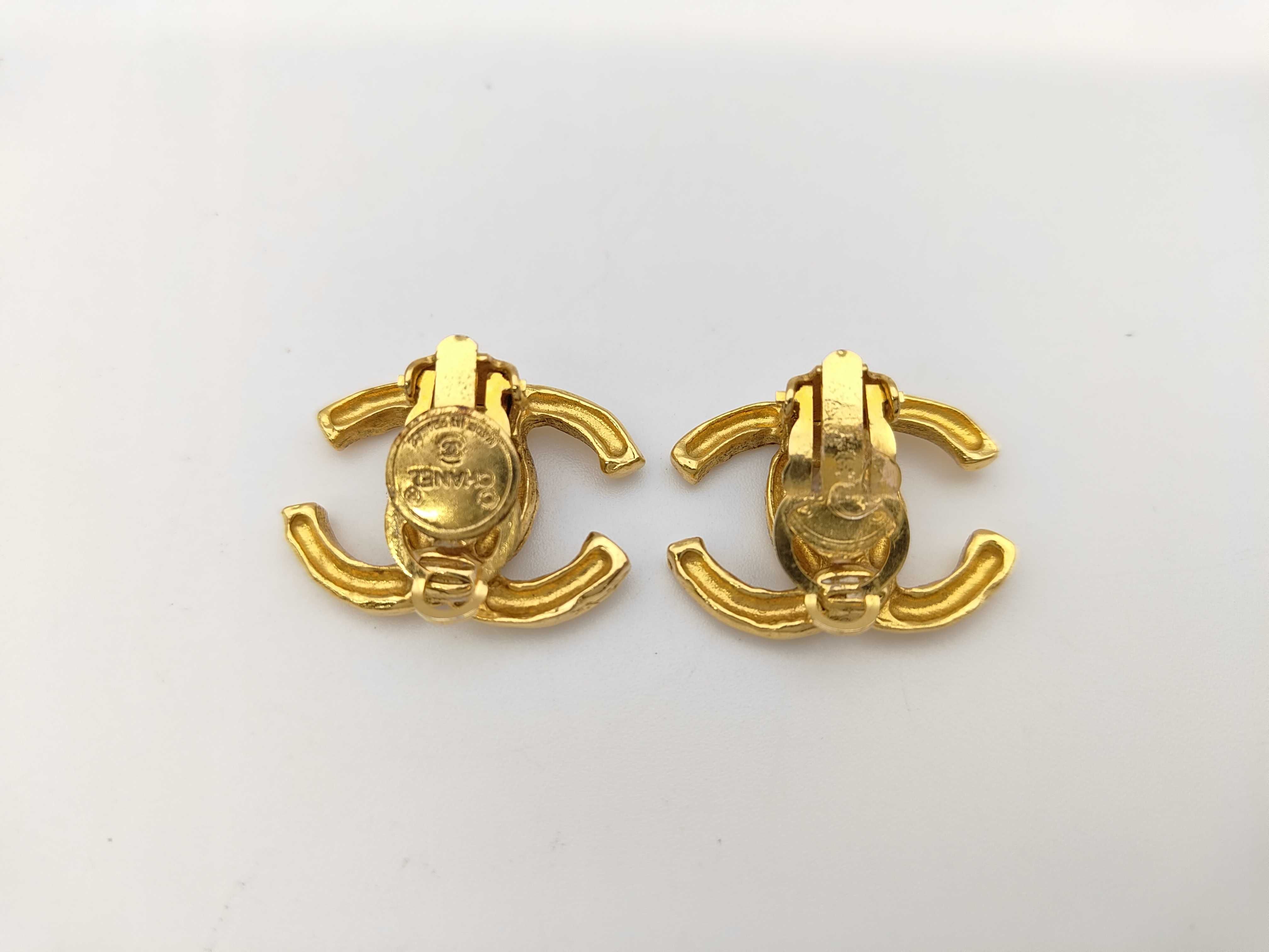 Coco Mark Gold Earrings — view 2