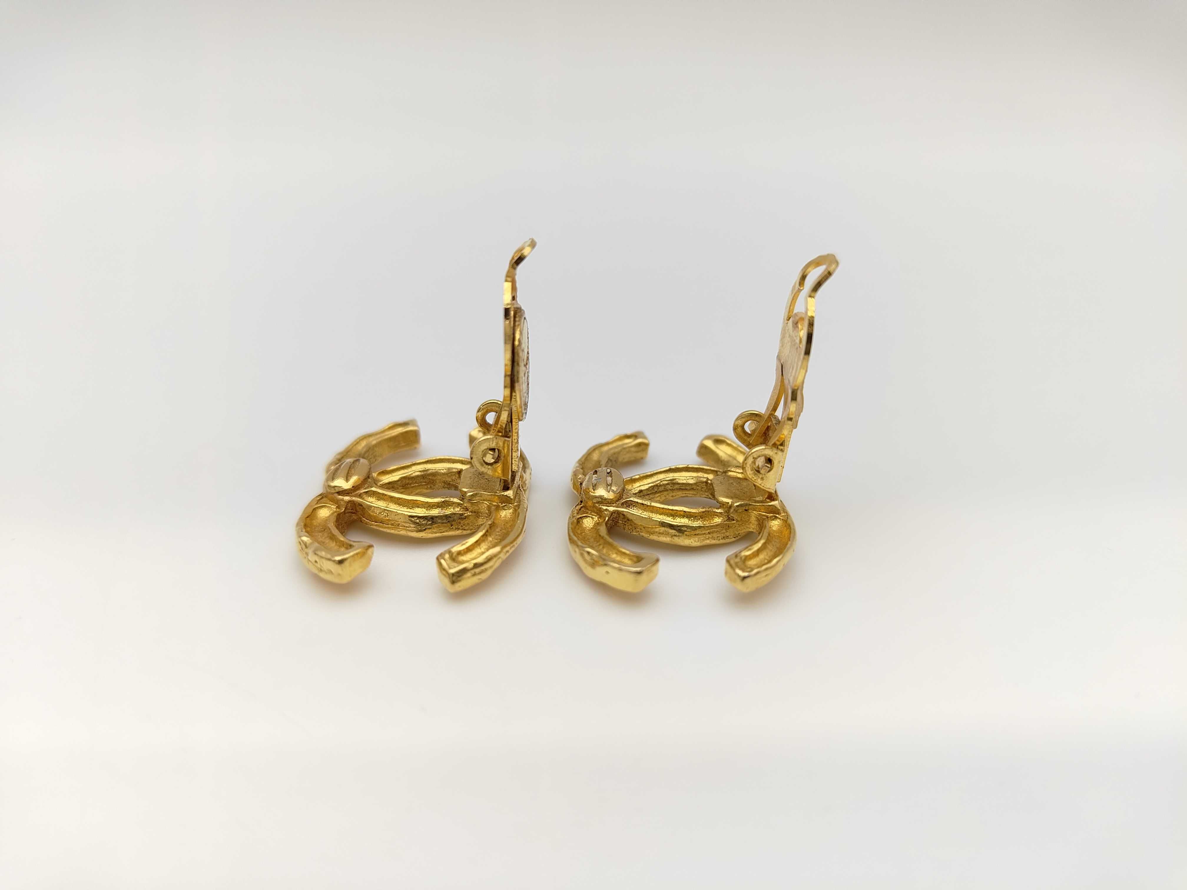 Coco Mark Gold Earrings — view 4