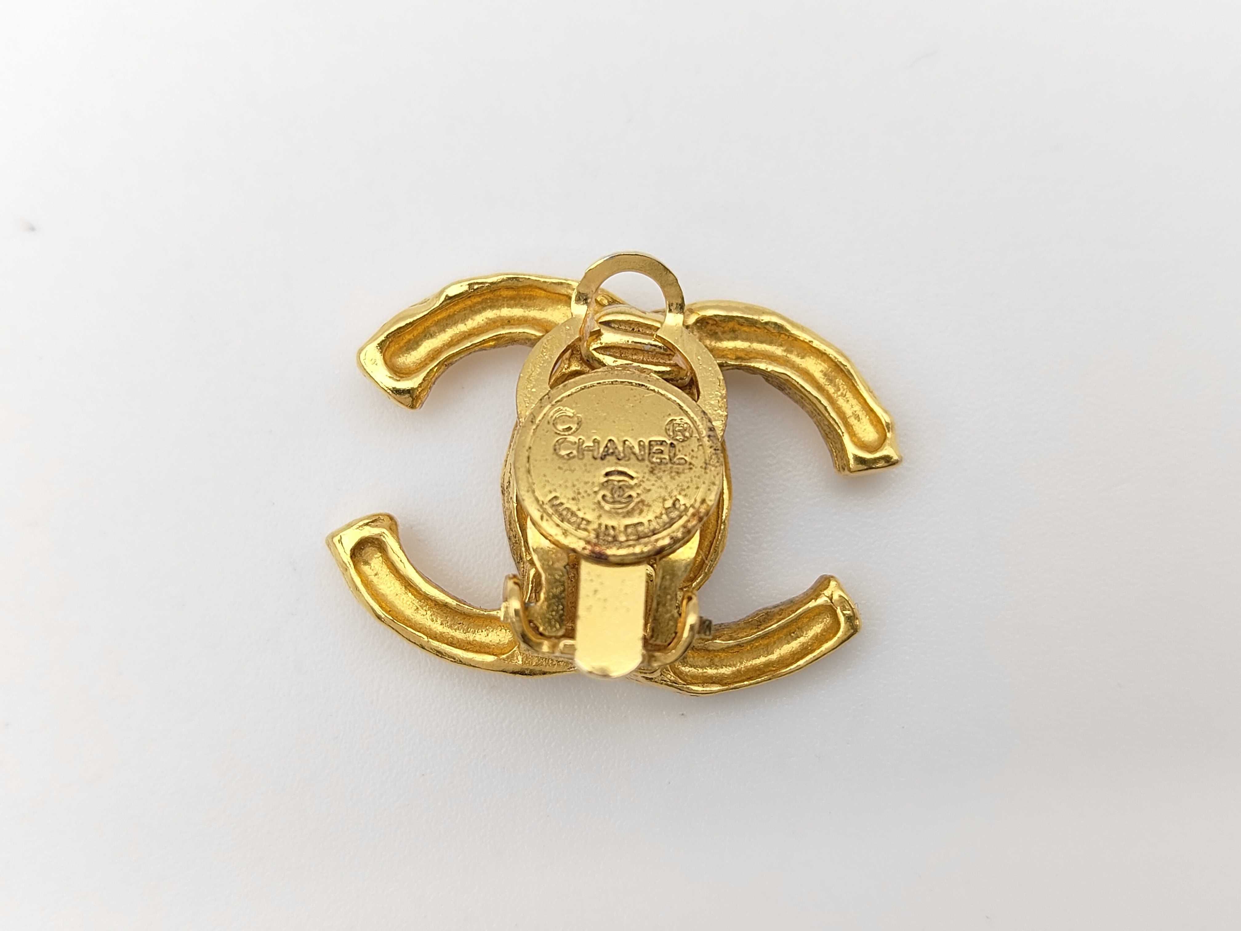 Coco Mark Gold Earrings — view 5