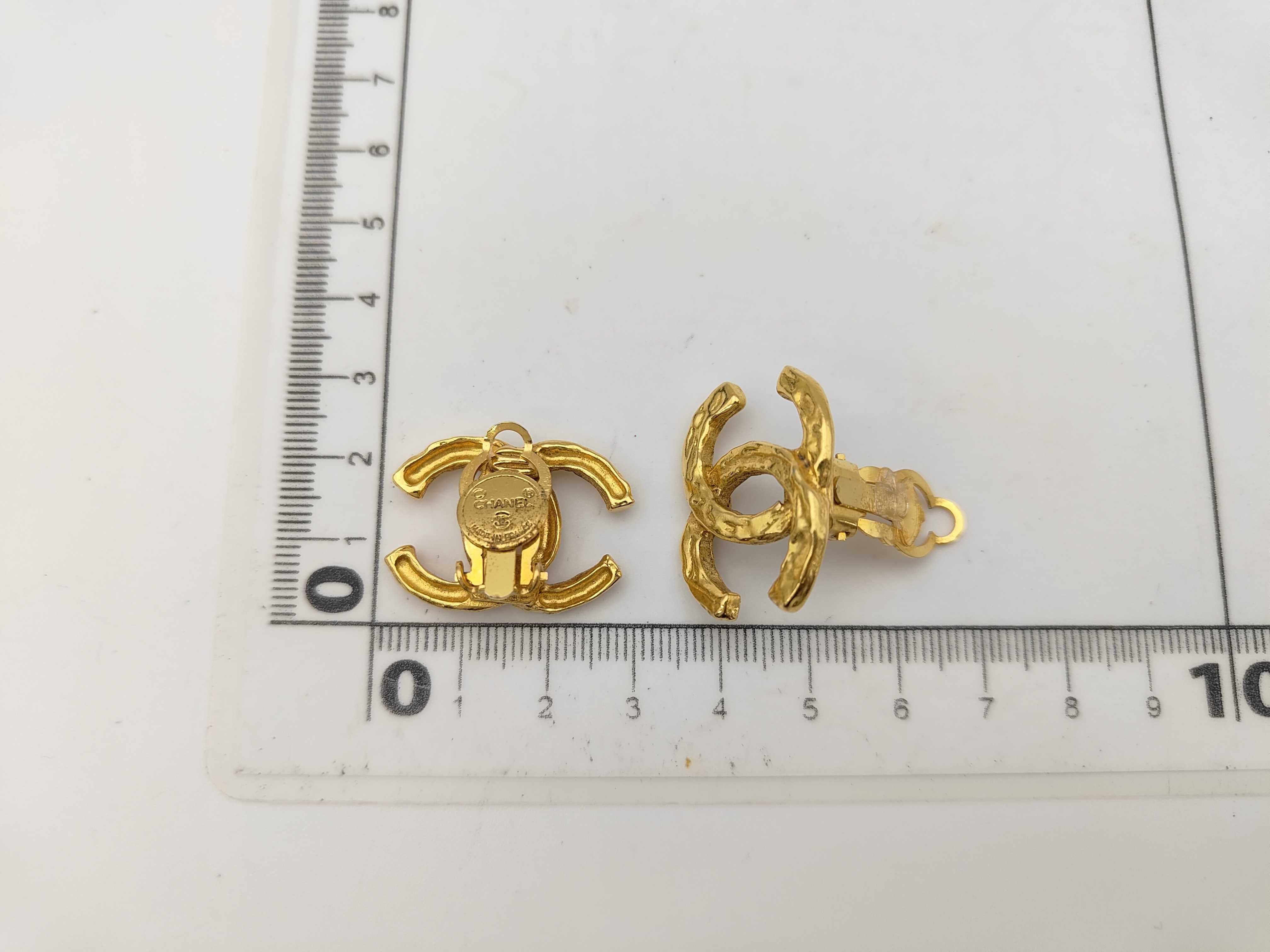 Coco Mark Gold Earrings — view 6