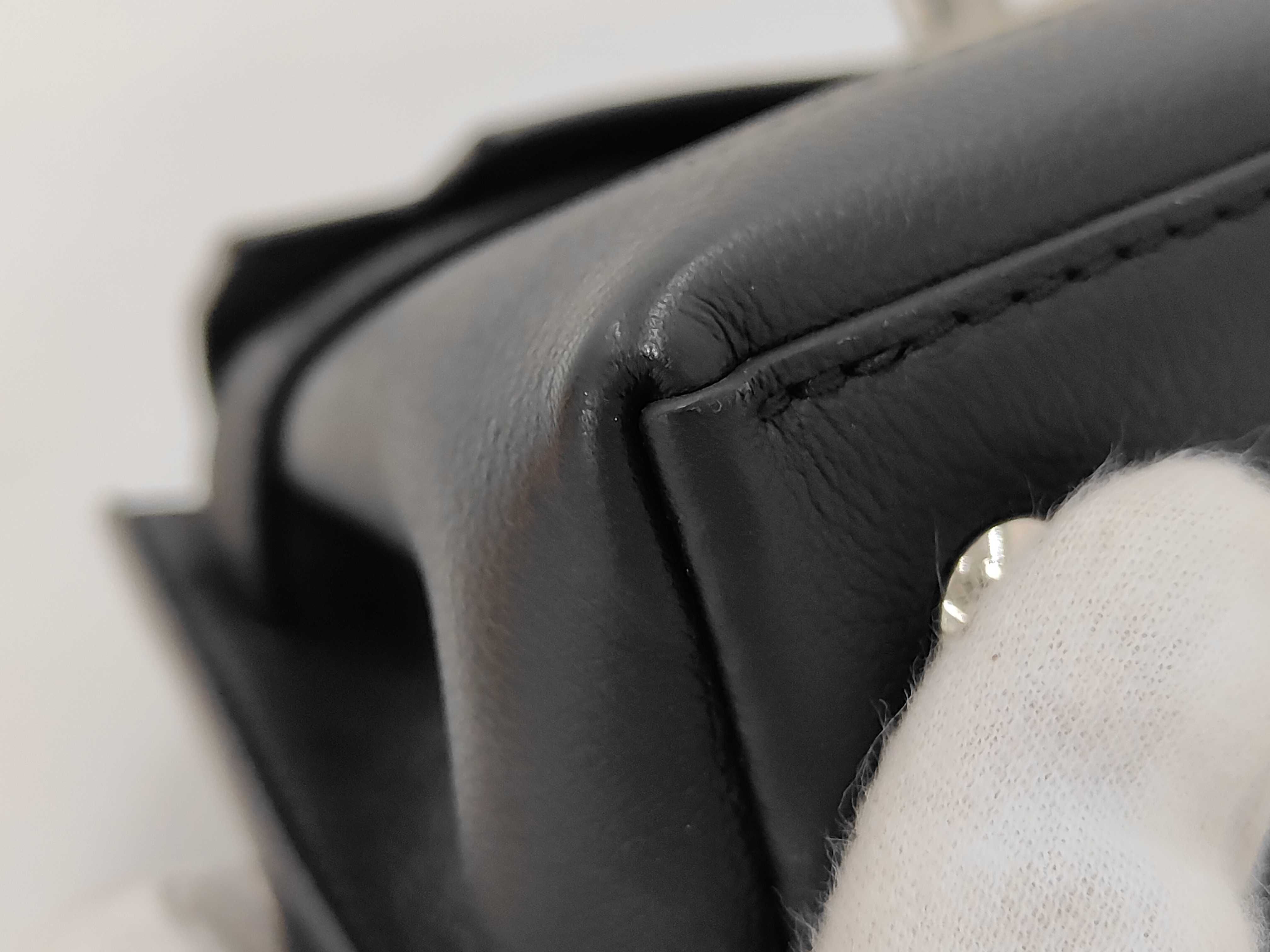 2-Way Handbag M20997 Grained Calf Leather Black Shoulder Bag Handbag — view 6
