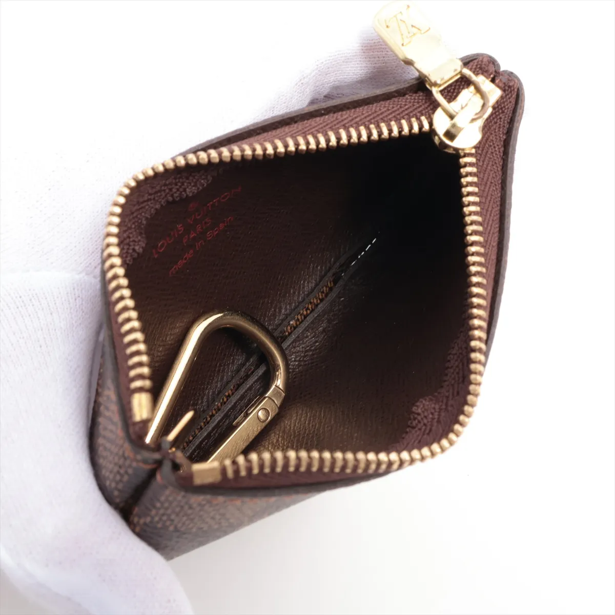 Damier Pochette Clé N62658 CA0037 Brown Coin Case — view 3