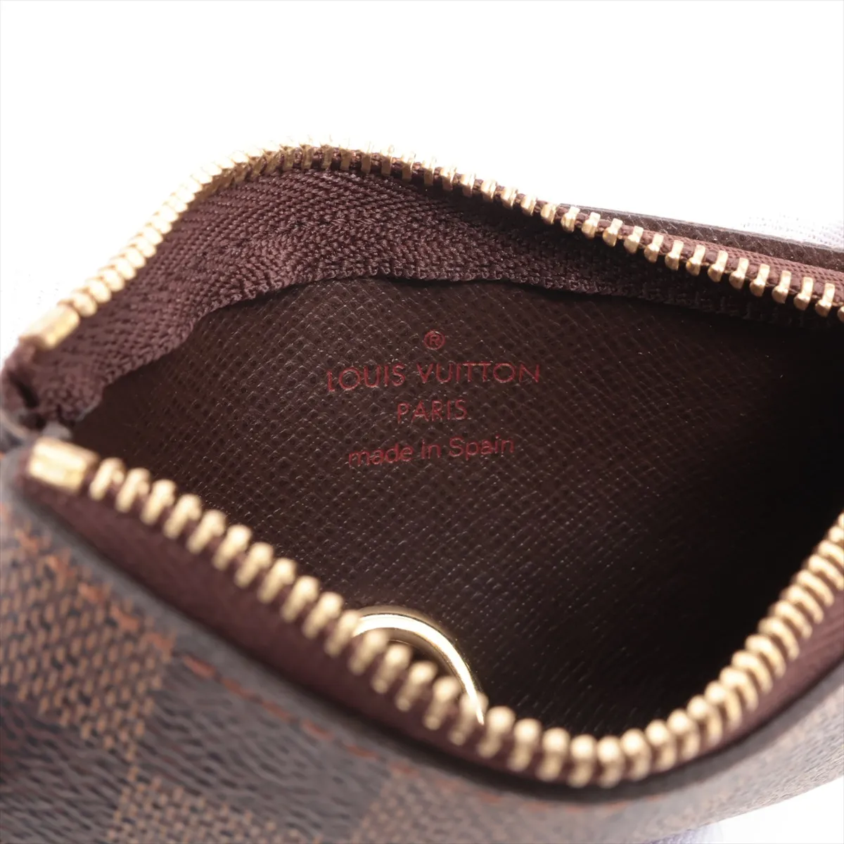 Damier Pochette Clé N62658 CA0037 Brown Coin Case — view 4