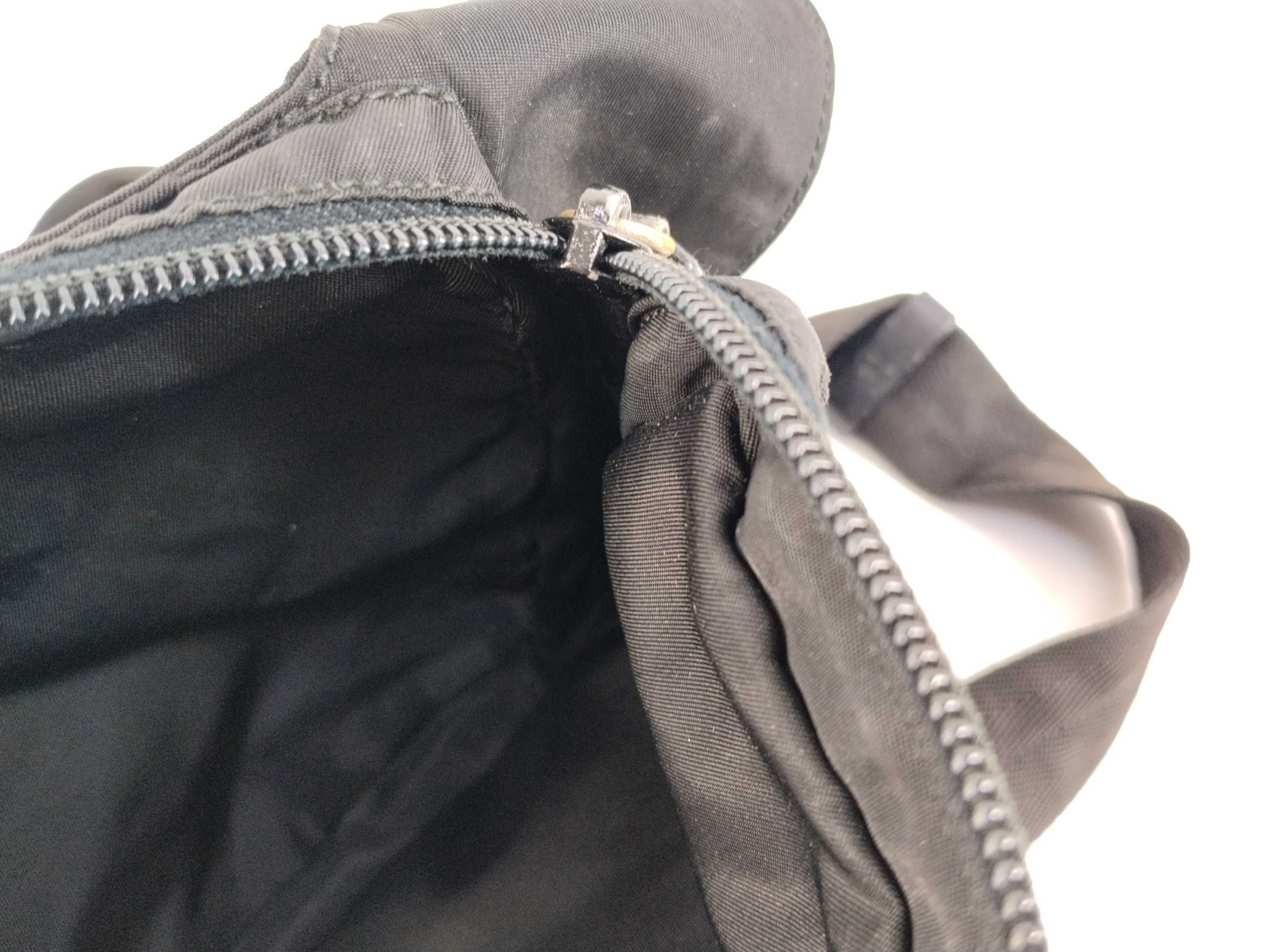 Nylon Shoulder Bag, Black Nylon Shoulder Bag — view 11
