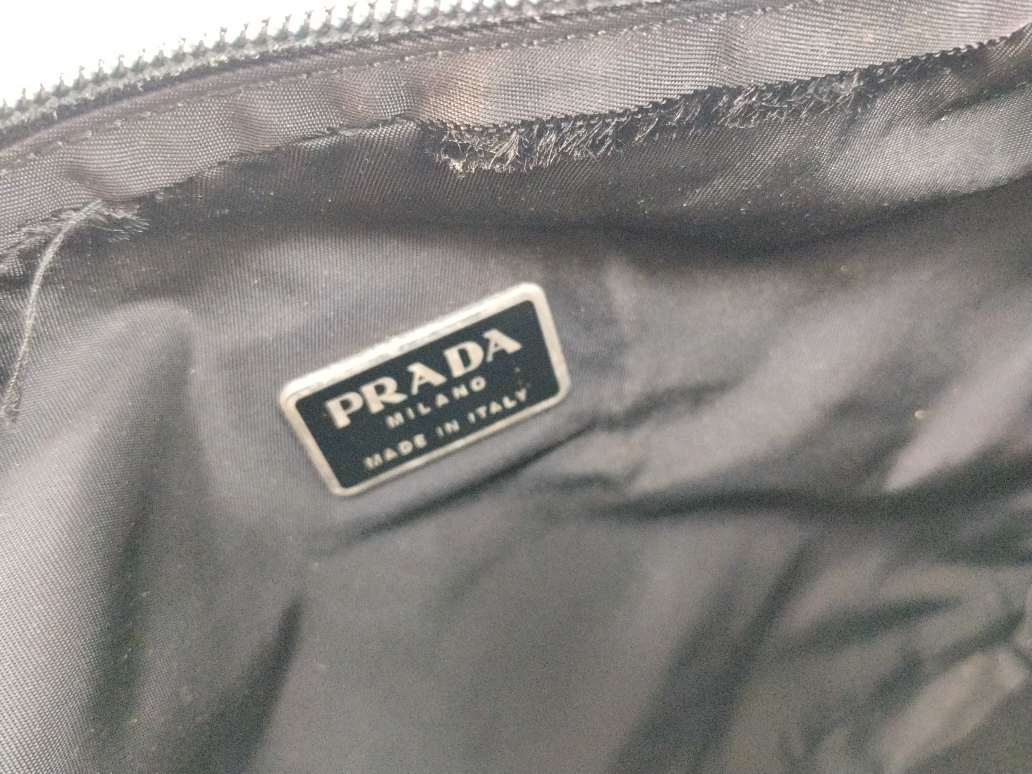 Nylon Shoulder Bag, Black Nylon Shoulder Bag — view 12