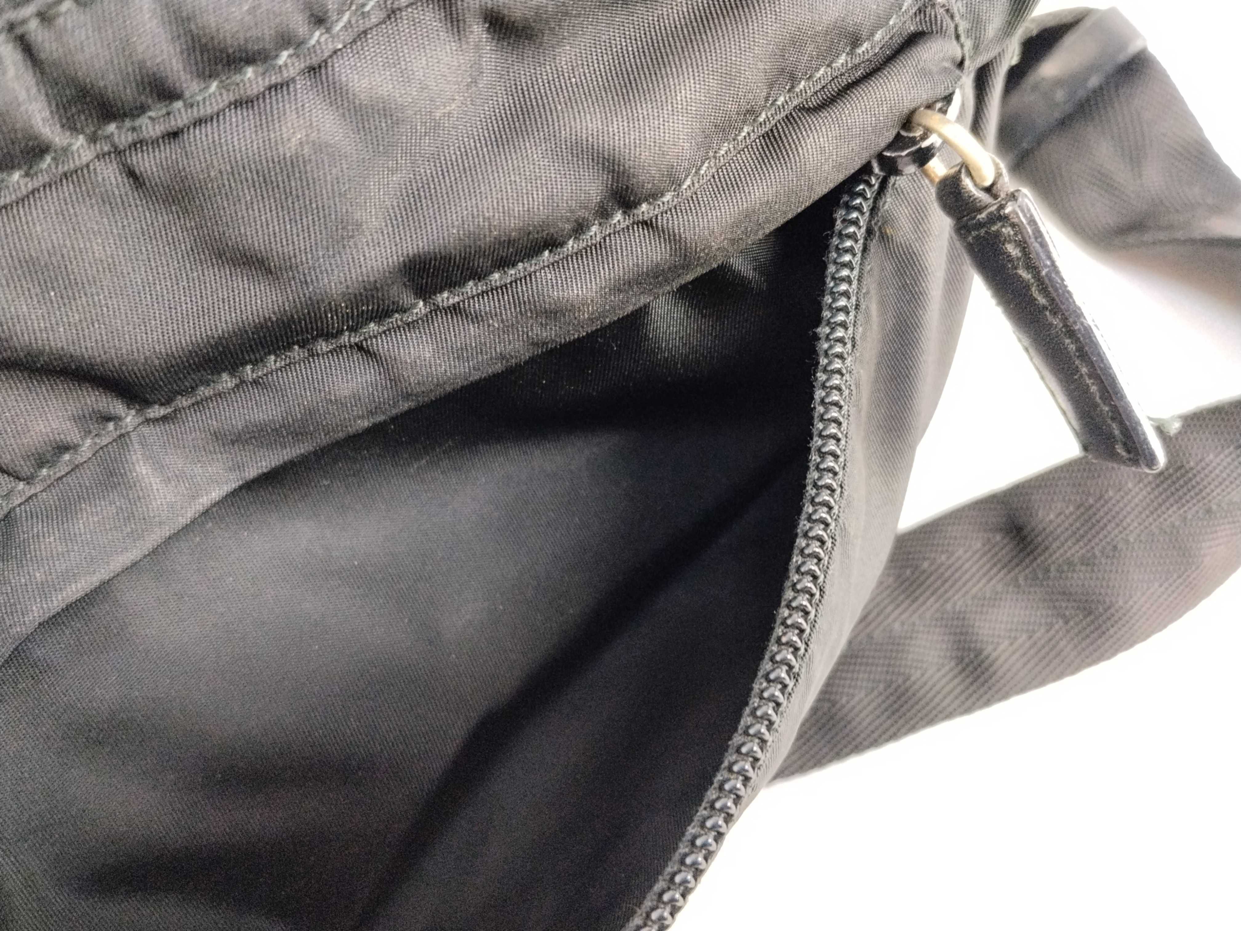 Nylon Shoulder Bag, Black Nylon Shoulder Bag — view 13