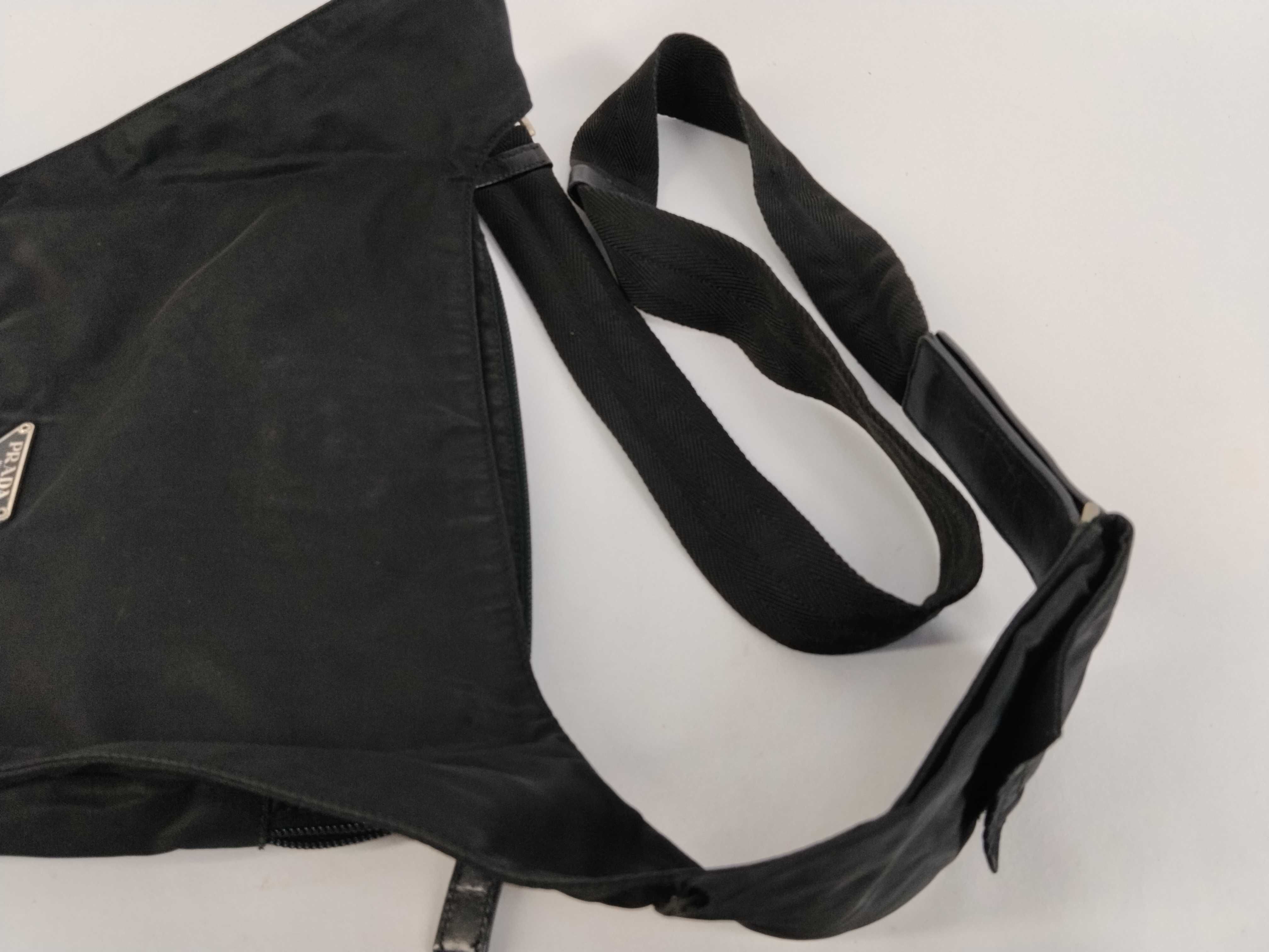 Nylon Shoulder Bag, Black Nylon Shoulder Bag — view 3
