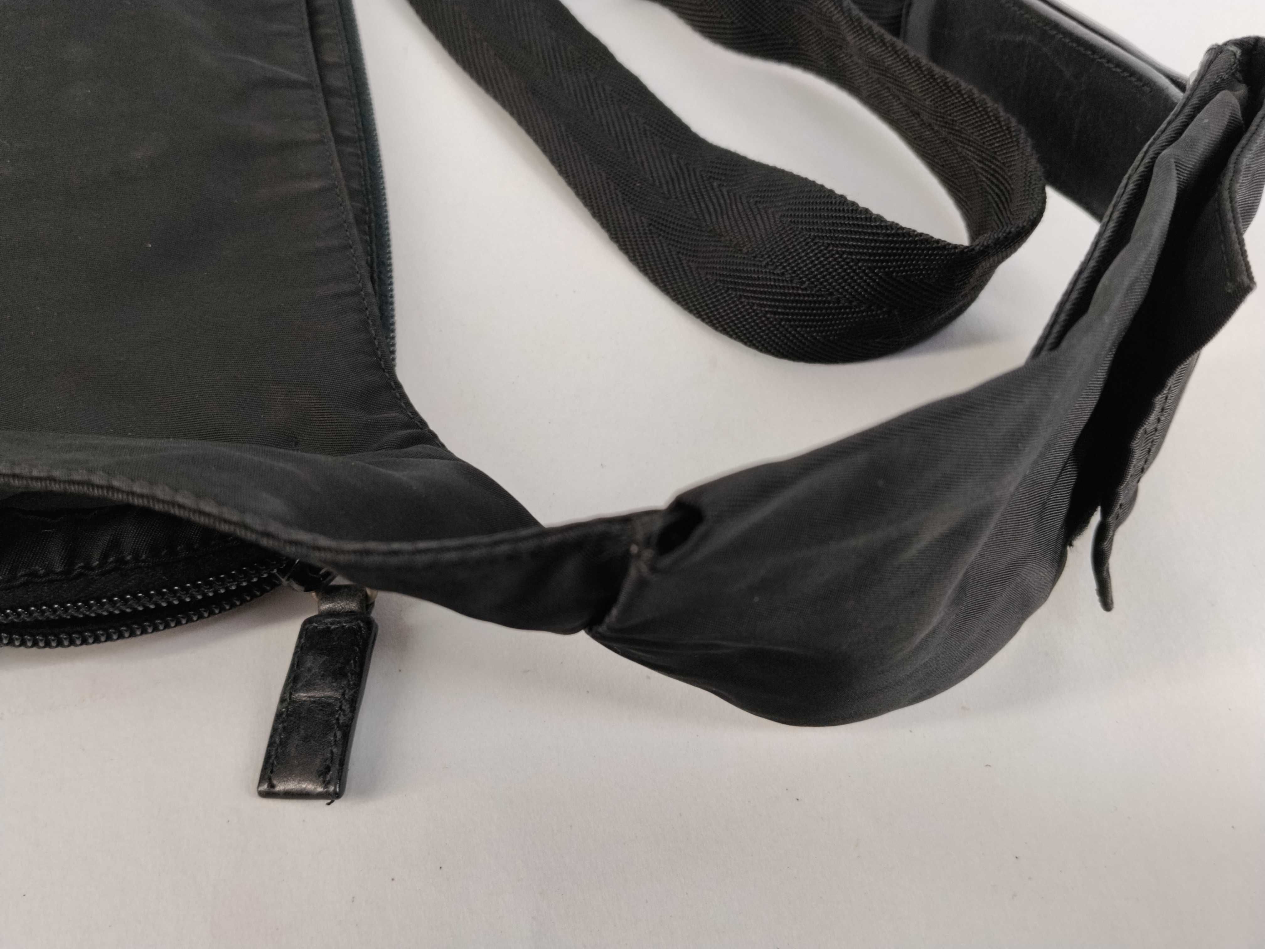 Nylon Shoulder Bag, Black Nylon Shoulder Bag — view 5