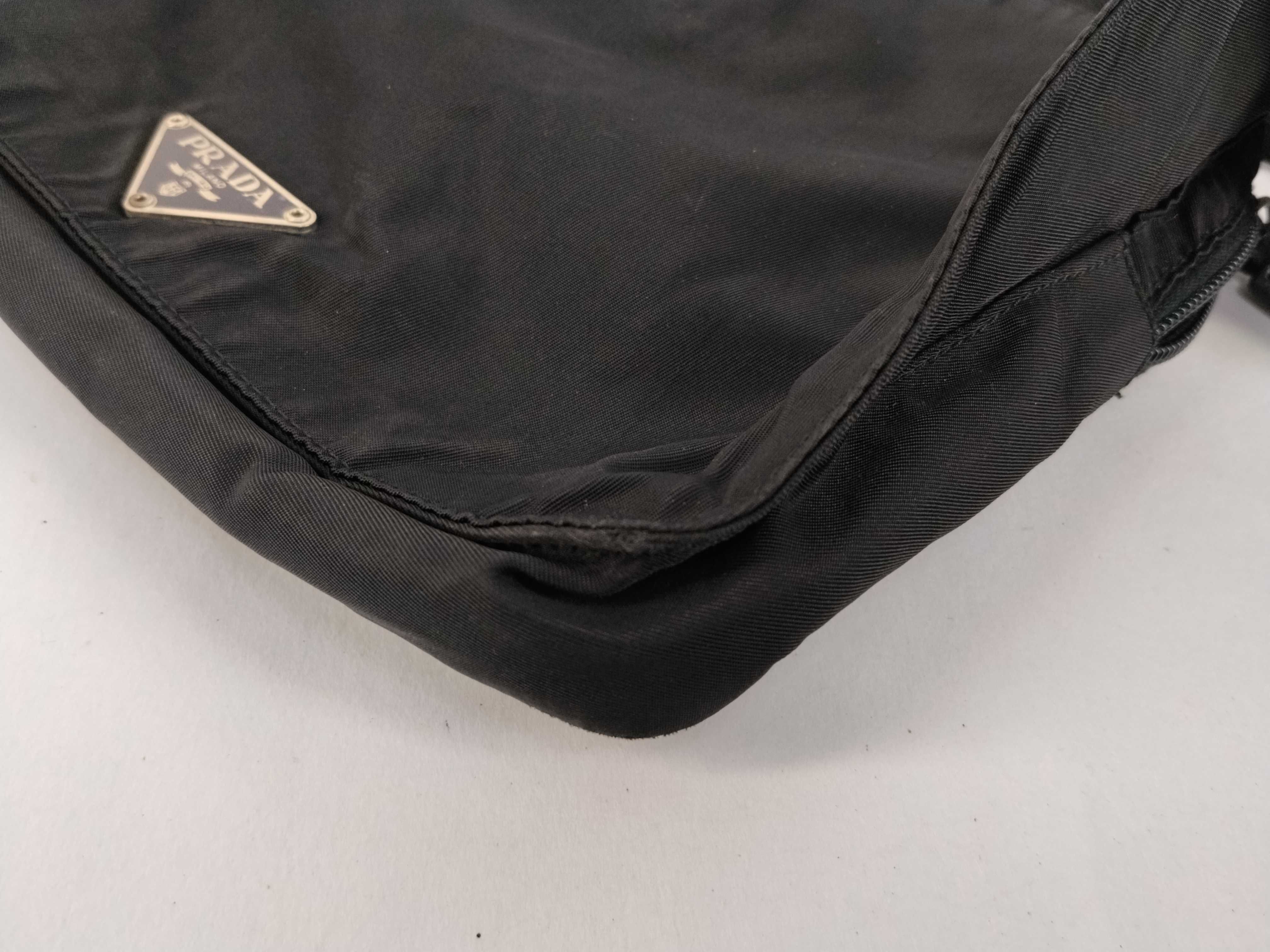Nylon Shoulder Bag, Black Nylon Shoulder Bag — view 6