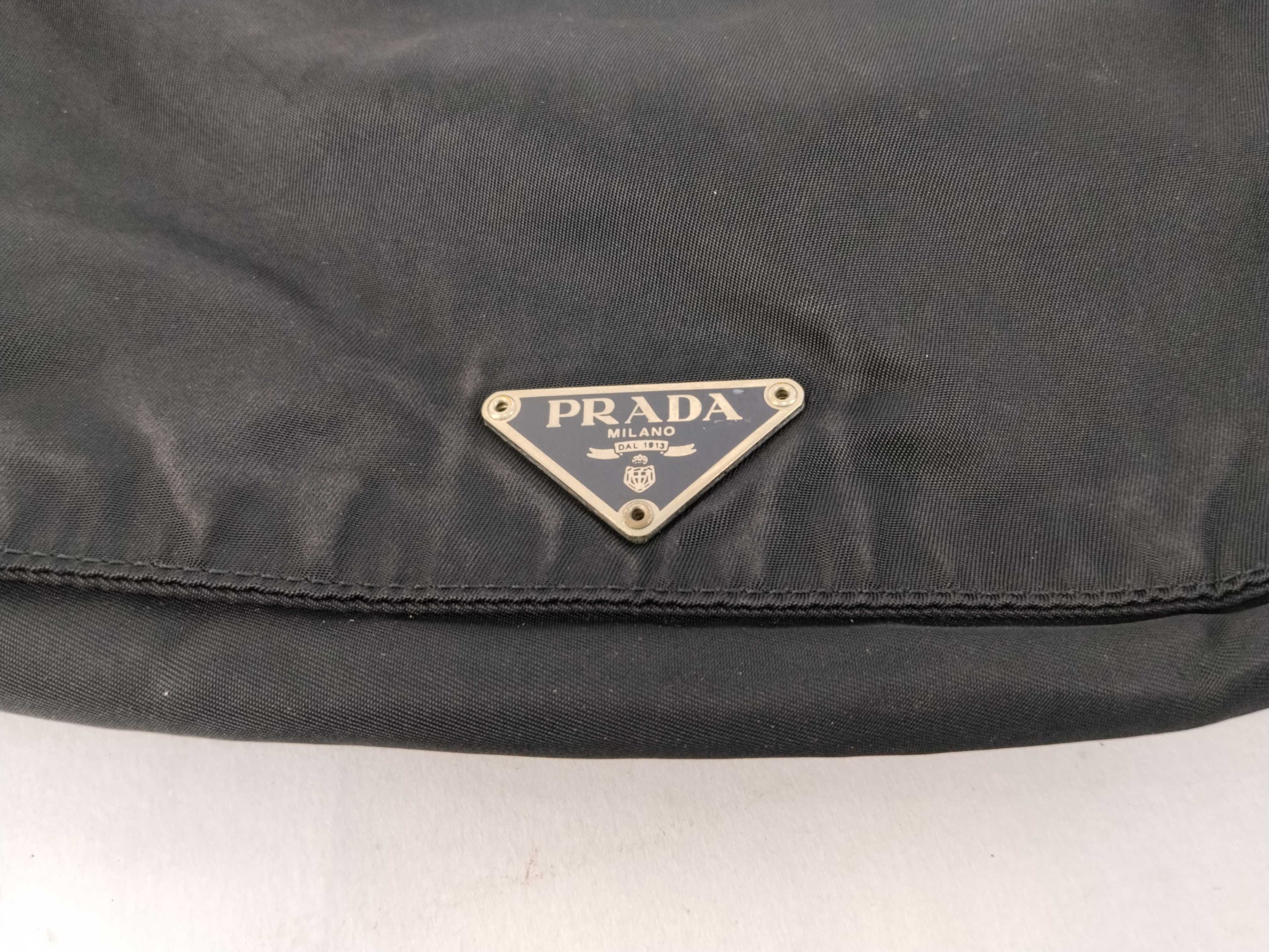 Nylon Shoulder Bag, Black Nylon Shoulder Bag — view 8