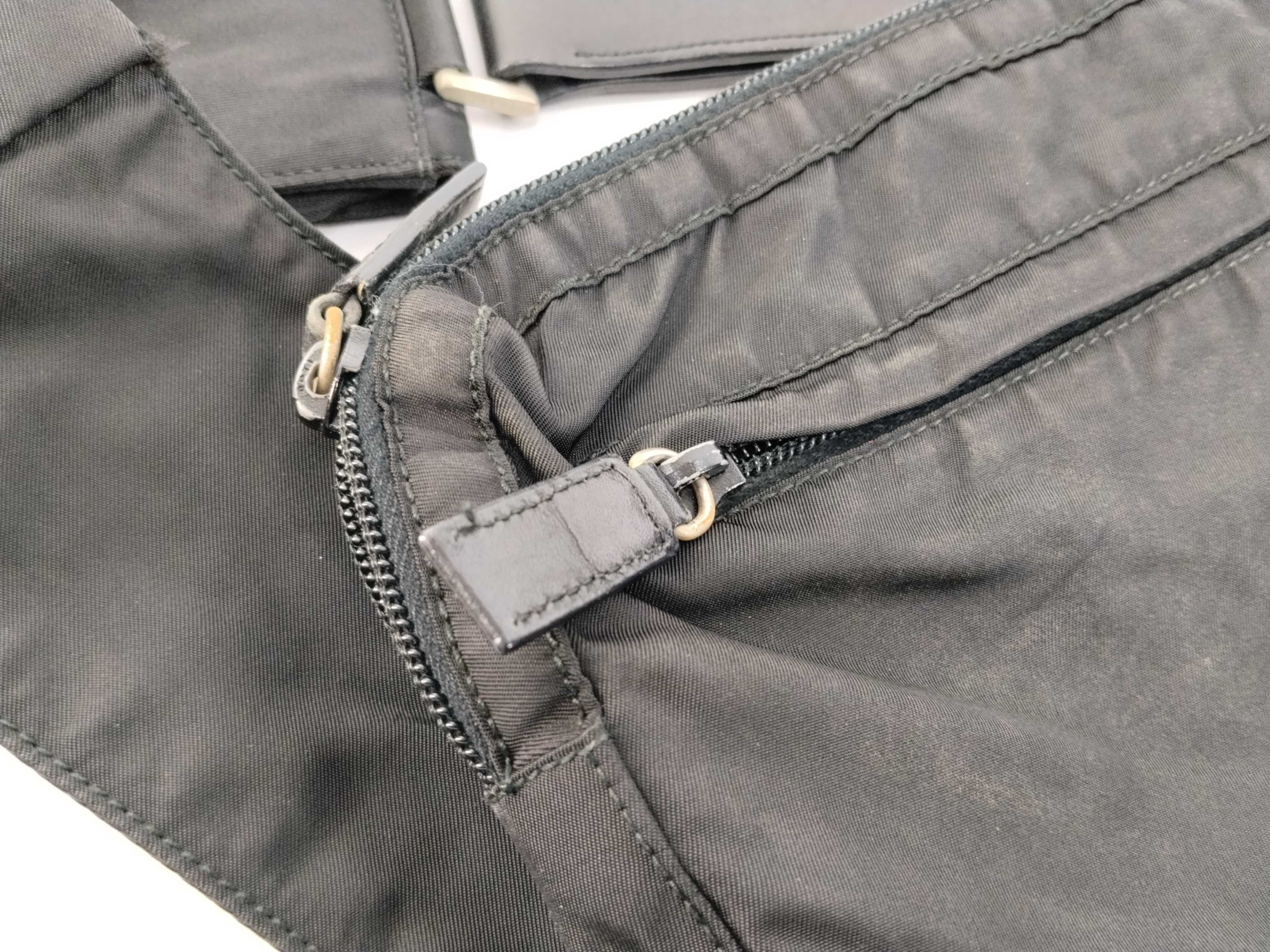 Nylon Shoulder Bag, Black Nylon Shoulder Bag — view 9