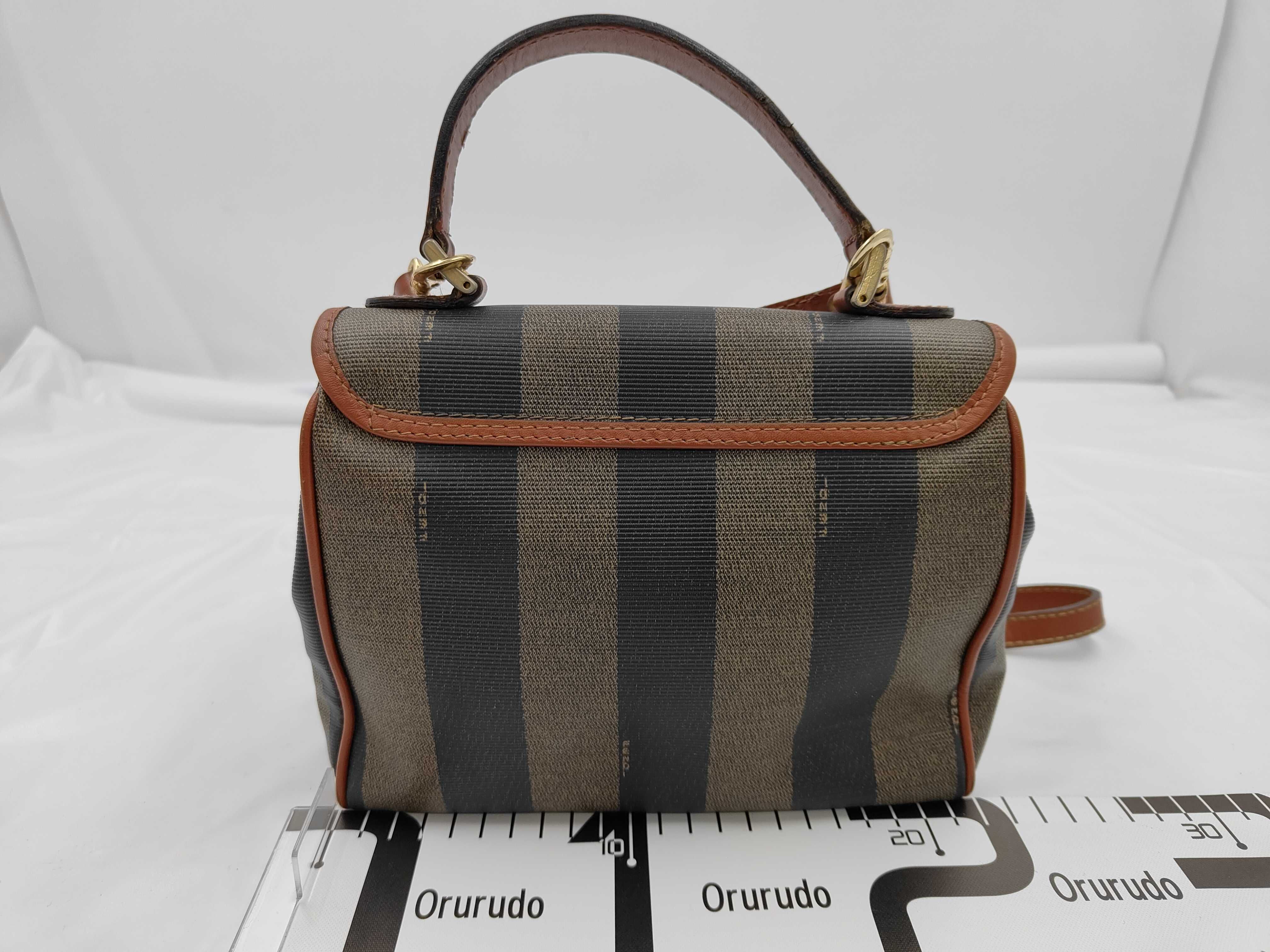 Turnlock Handbag, Leather, Khaki Brown Handbag — view 2