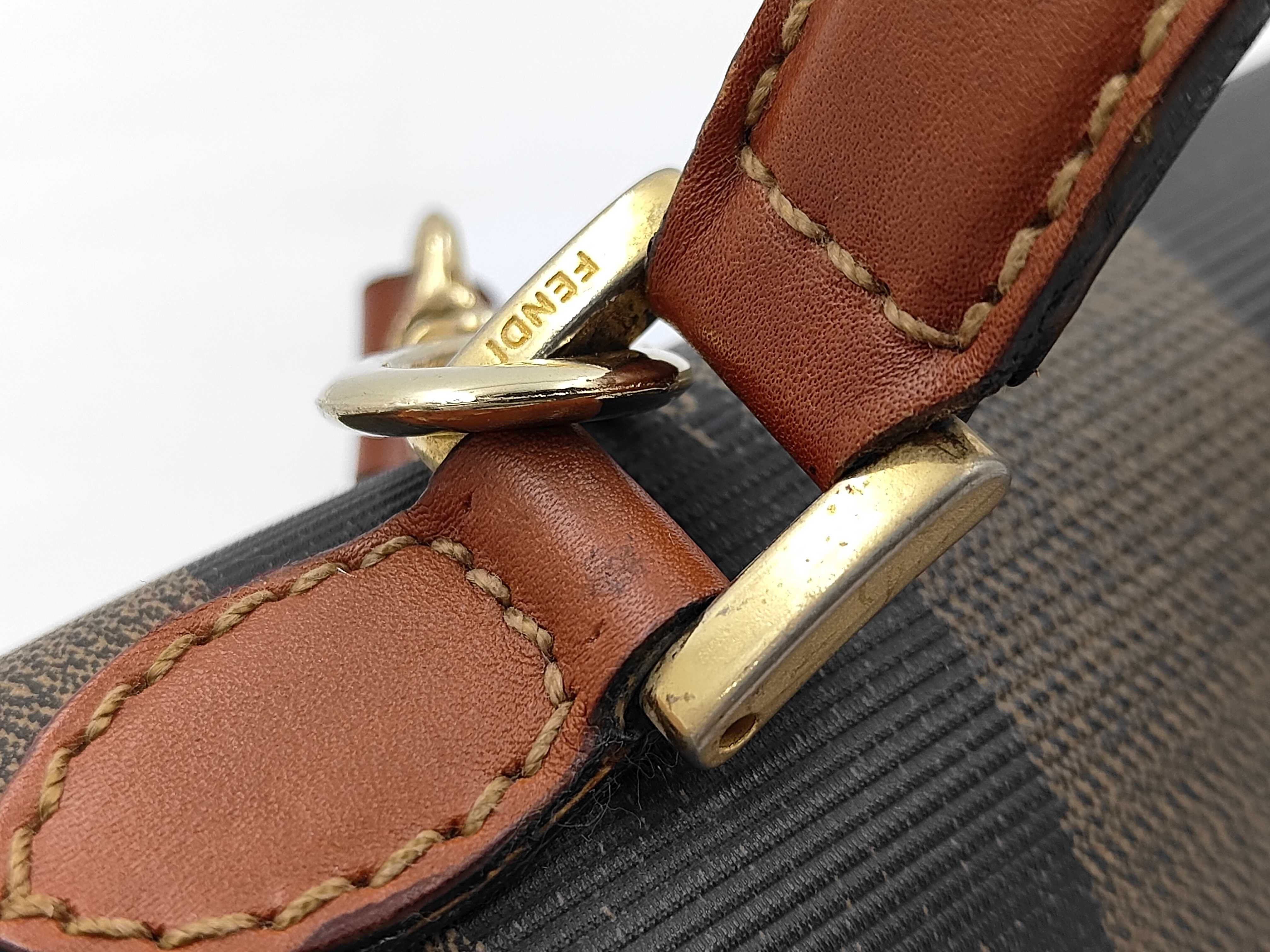 Turnlock Handbag, Leather, Khaki Brown Handbag — view 5