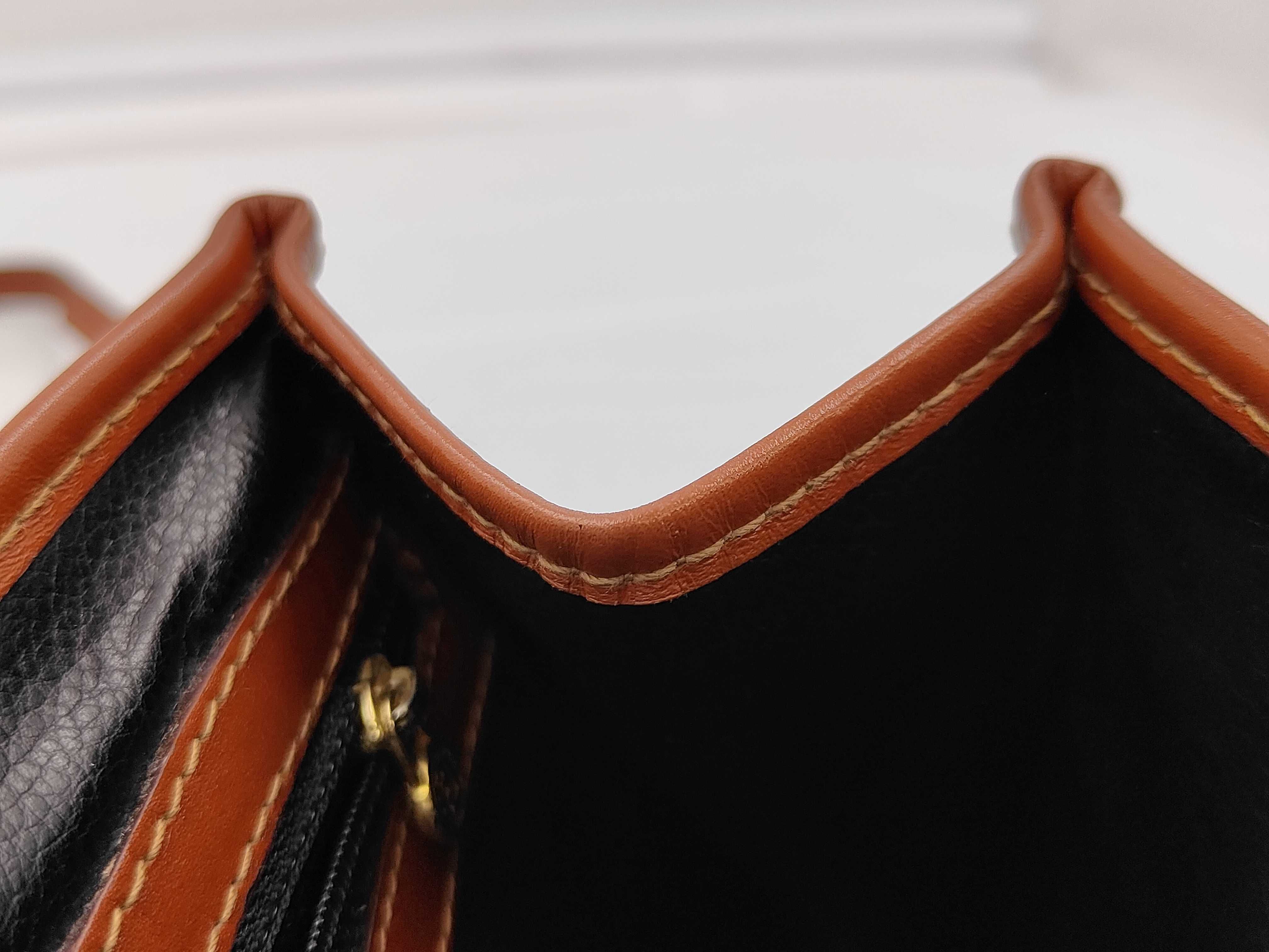 Turnlock Handbag, Leather, Khaki Brown Handbag — view 8
