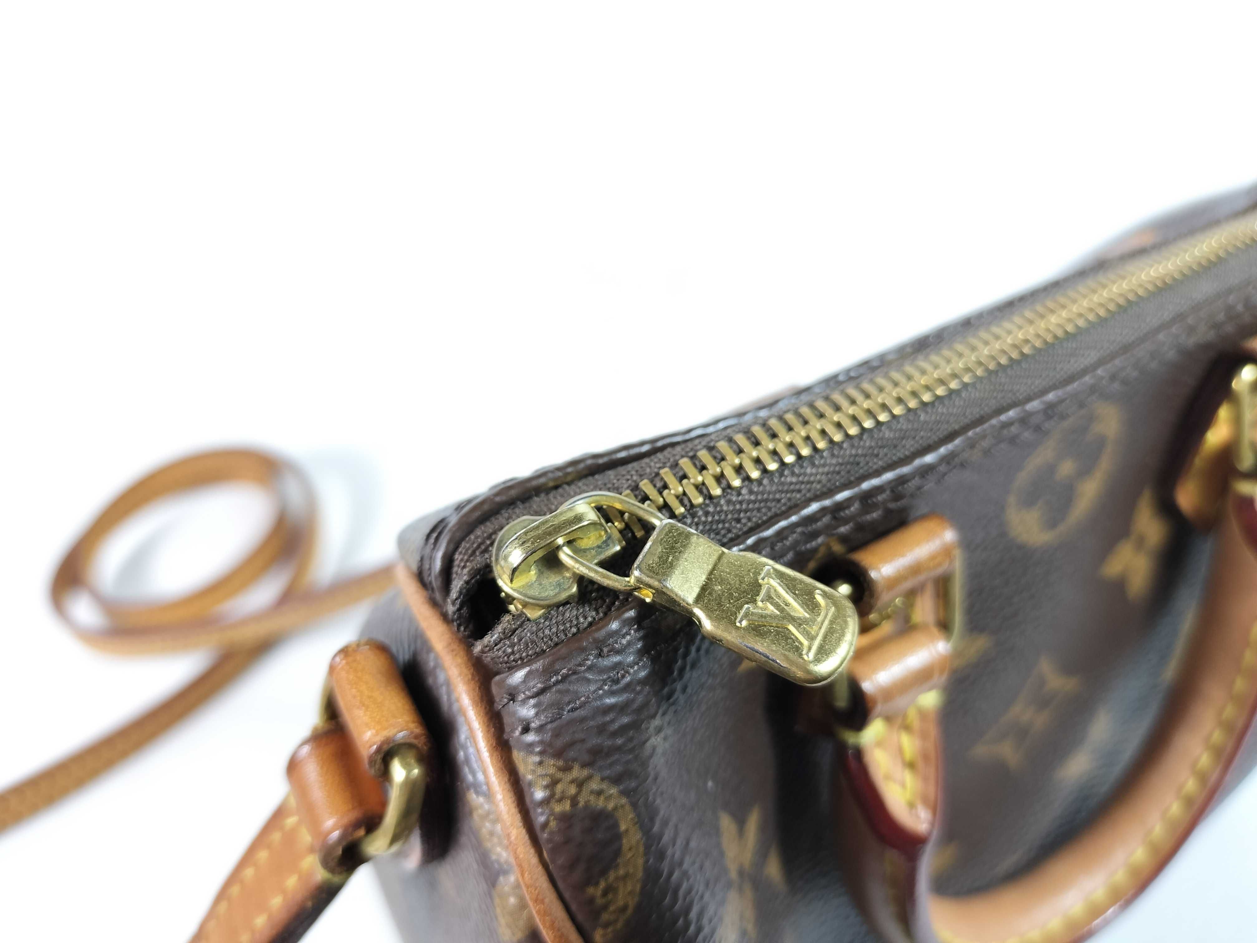Monogram Louis Vuitton Speedy Brown Monogram Shoulder Bag Handbag — view 9