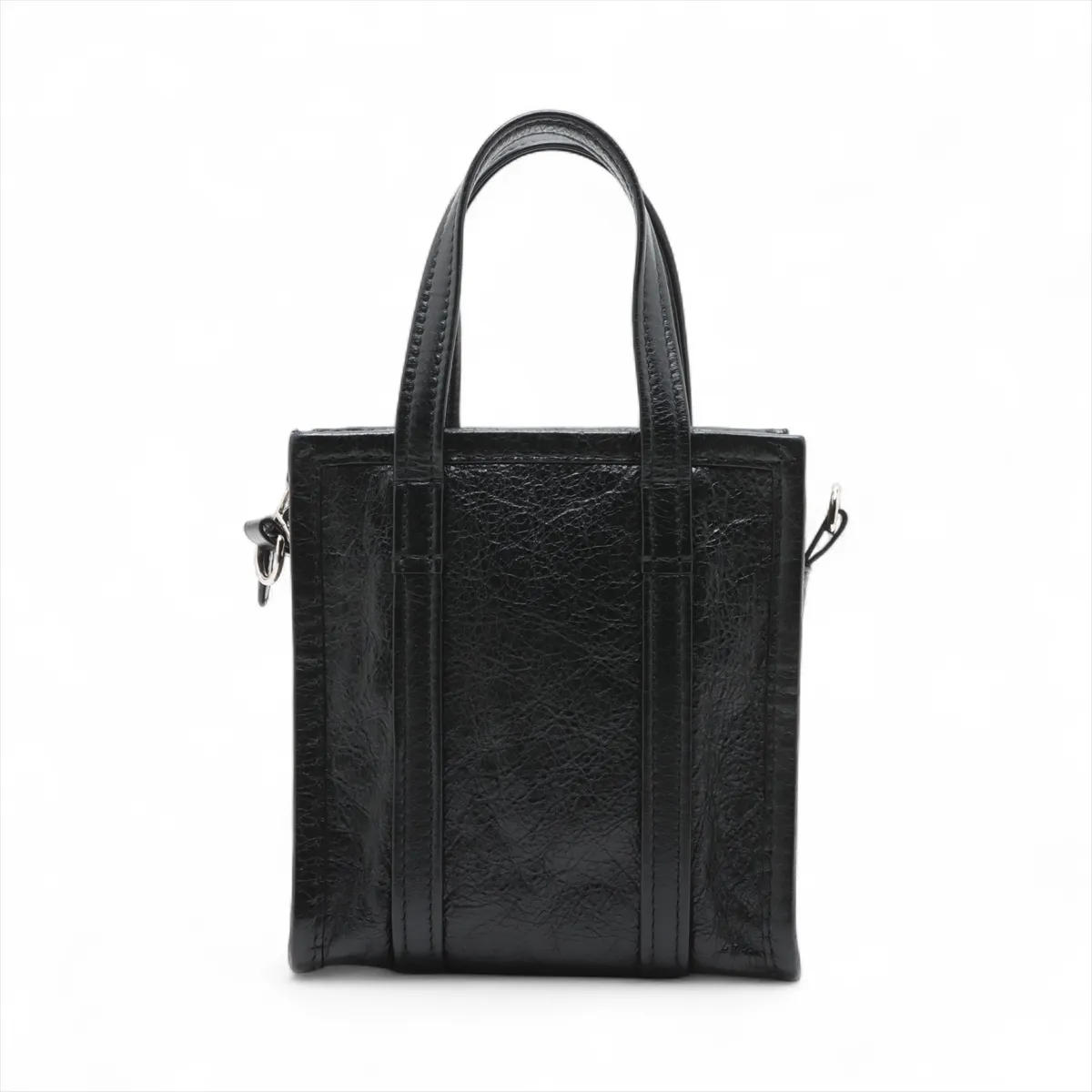 Bazaar Shopper XXS Leather 2WAY Handbag Black 513988 — view 2
