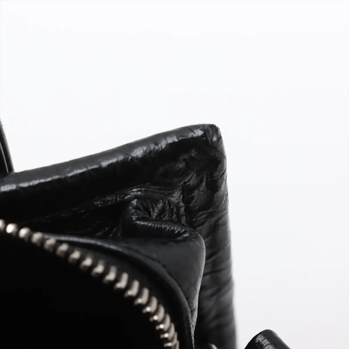 Bazaar Shopper XXS Leather 2WAY Handbag Black 513988 — view 11