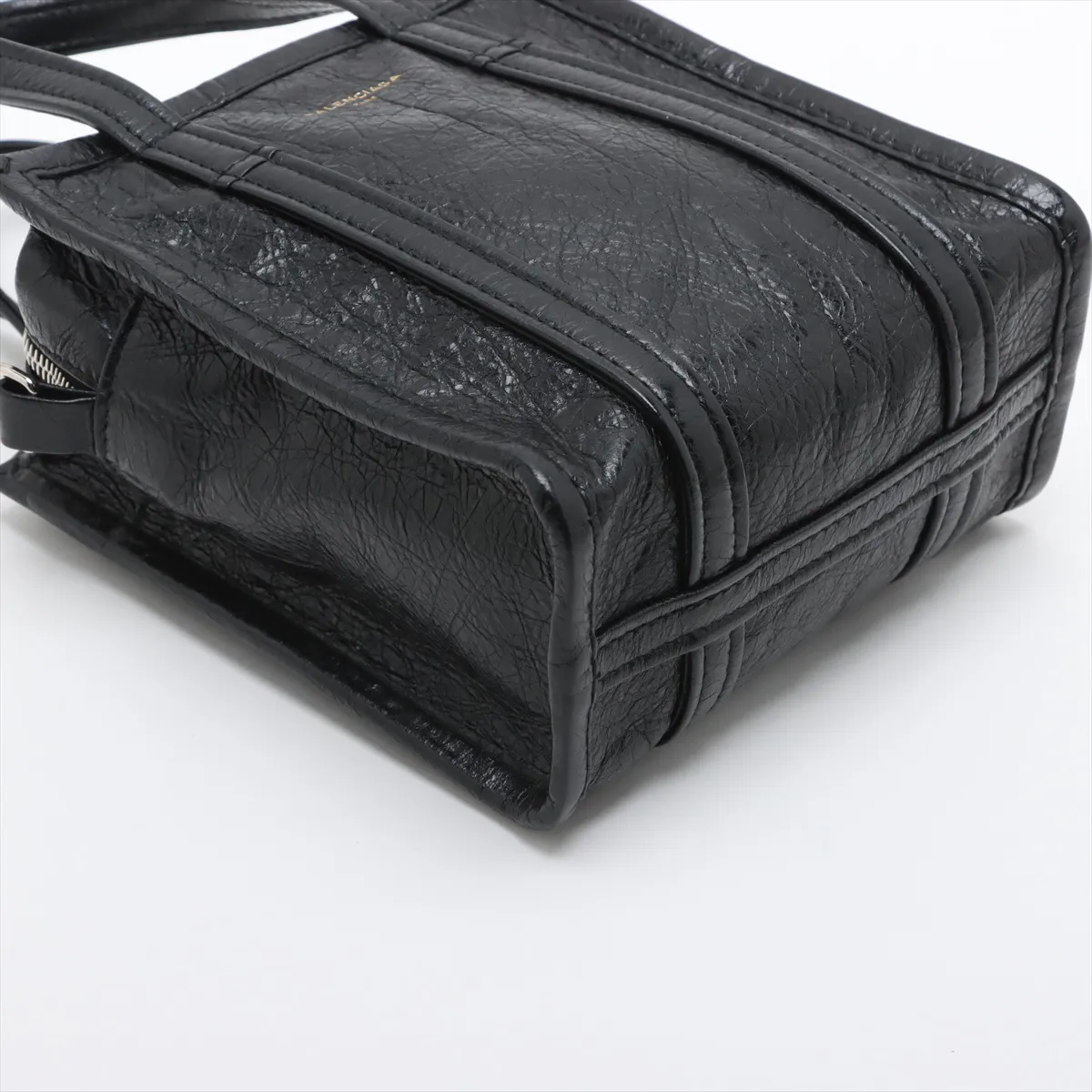 Bazaar Shopper XXS Leather 2WAY Handbag Black 513988 — view 4