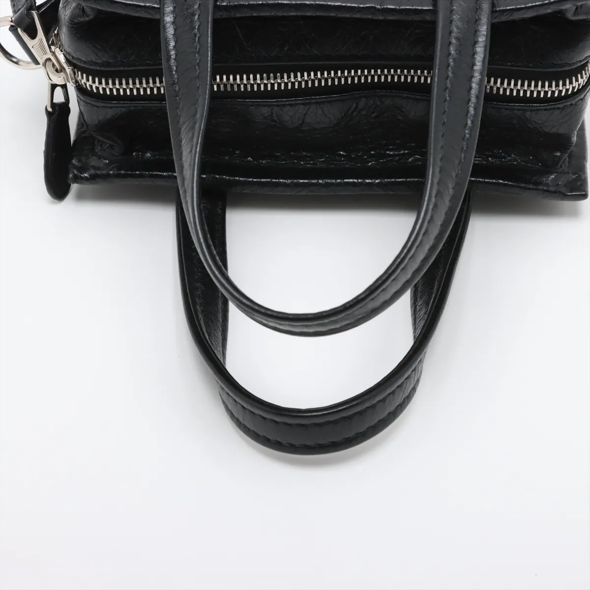 Bazaar Shopper XXS Leather 2WAY Handbag Black 513988 — view 5