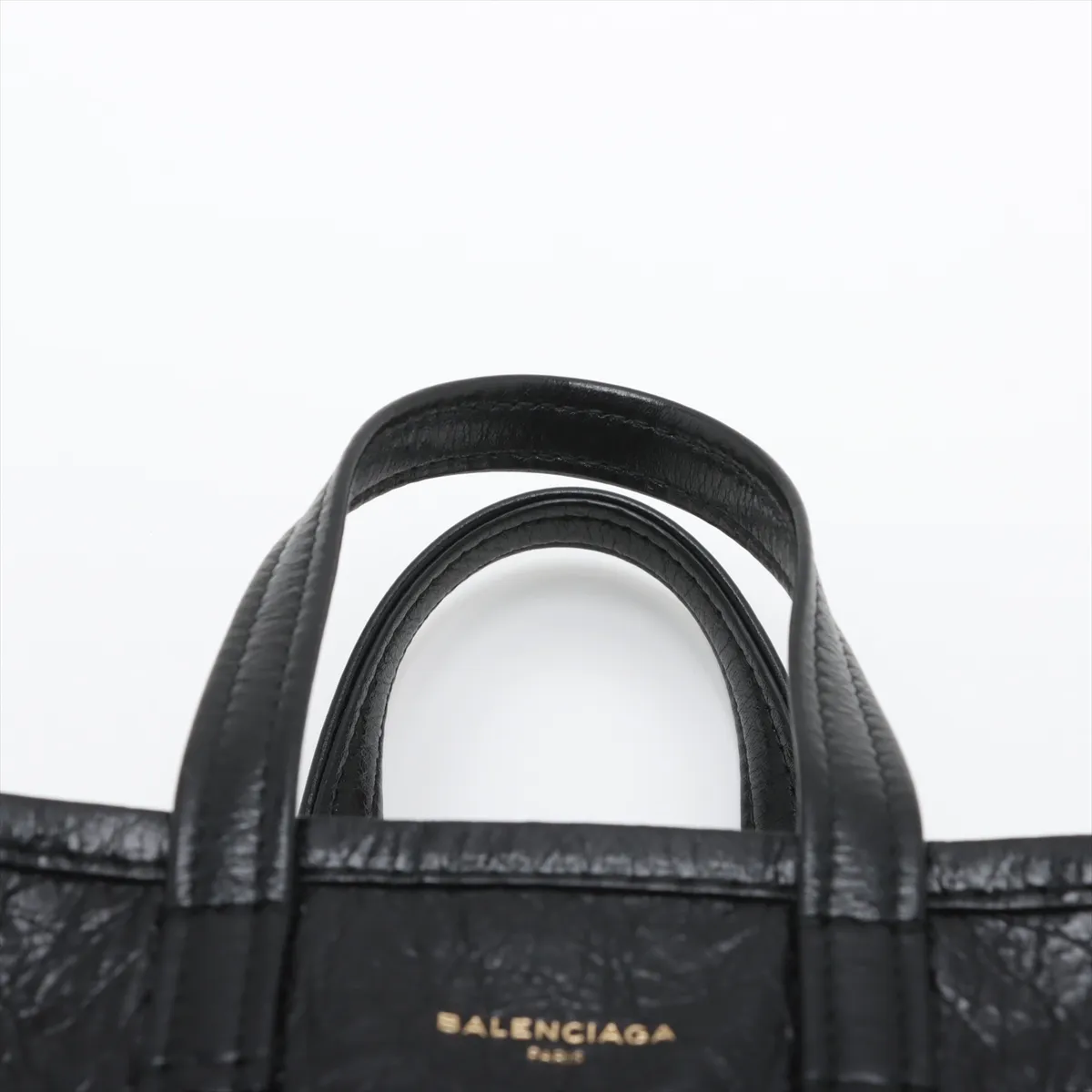Bazaar Shopper XXS Leather 2WAY Handbag Black 513988 — view 6