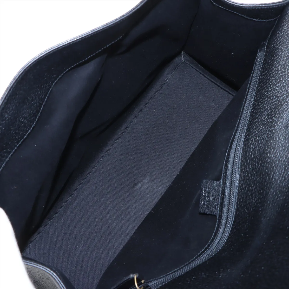 GG Canvas x Leather Handbag Black 115531 — view 7
