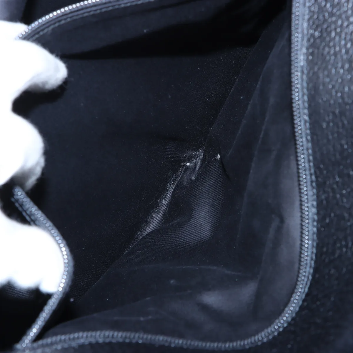 GG Canvas x Leather Handbag Black 115531 — view 8