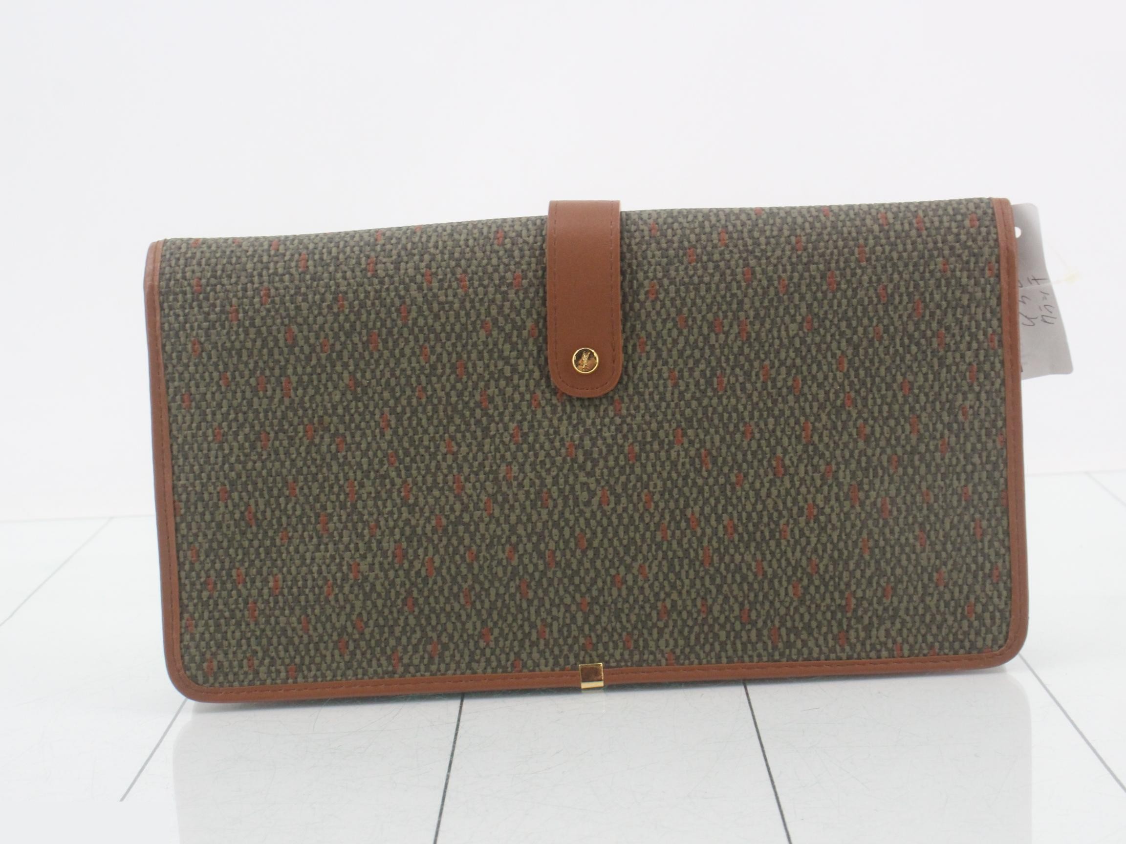 Clutch bag, brown, W30 H16 D4 — view 2