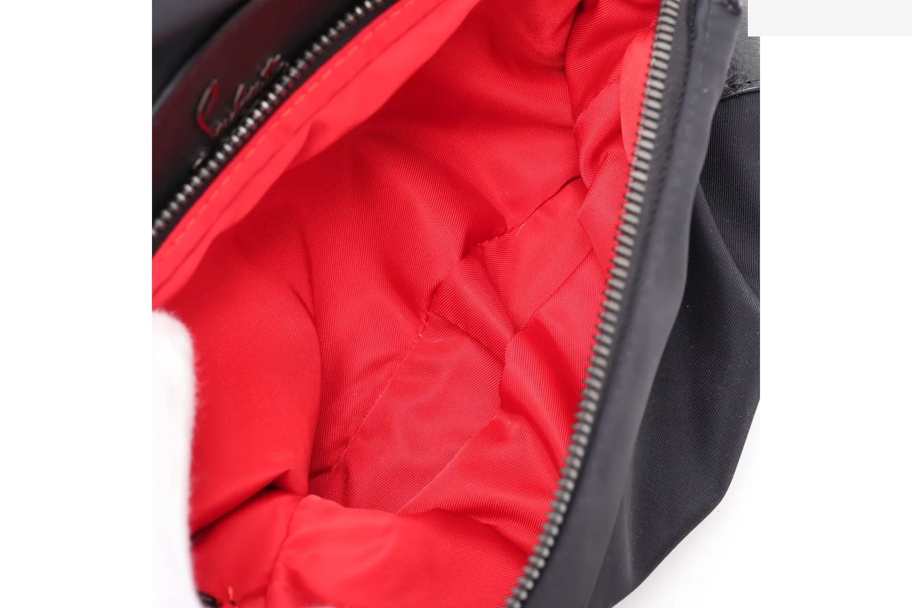 Leather Nylon Backpack — view 9