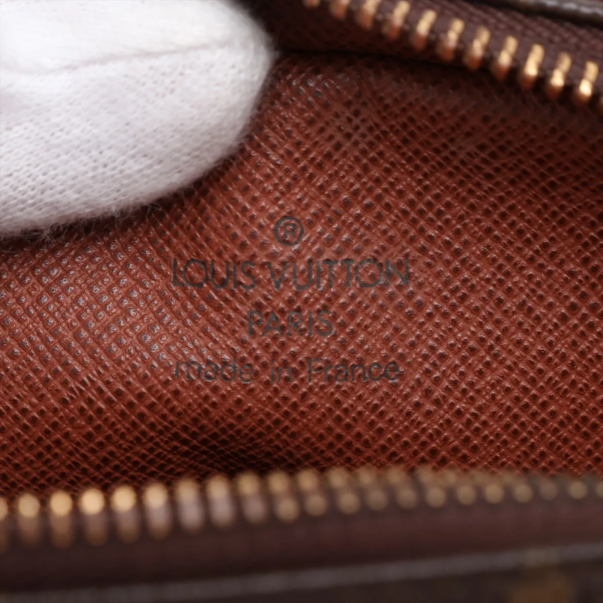 Monogram Danube M45266 SL0959 Brown, natural leather, various parts repaired by aftermarket parts. — view 9