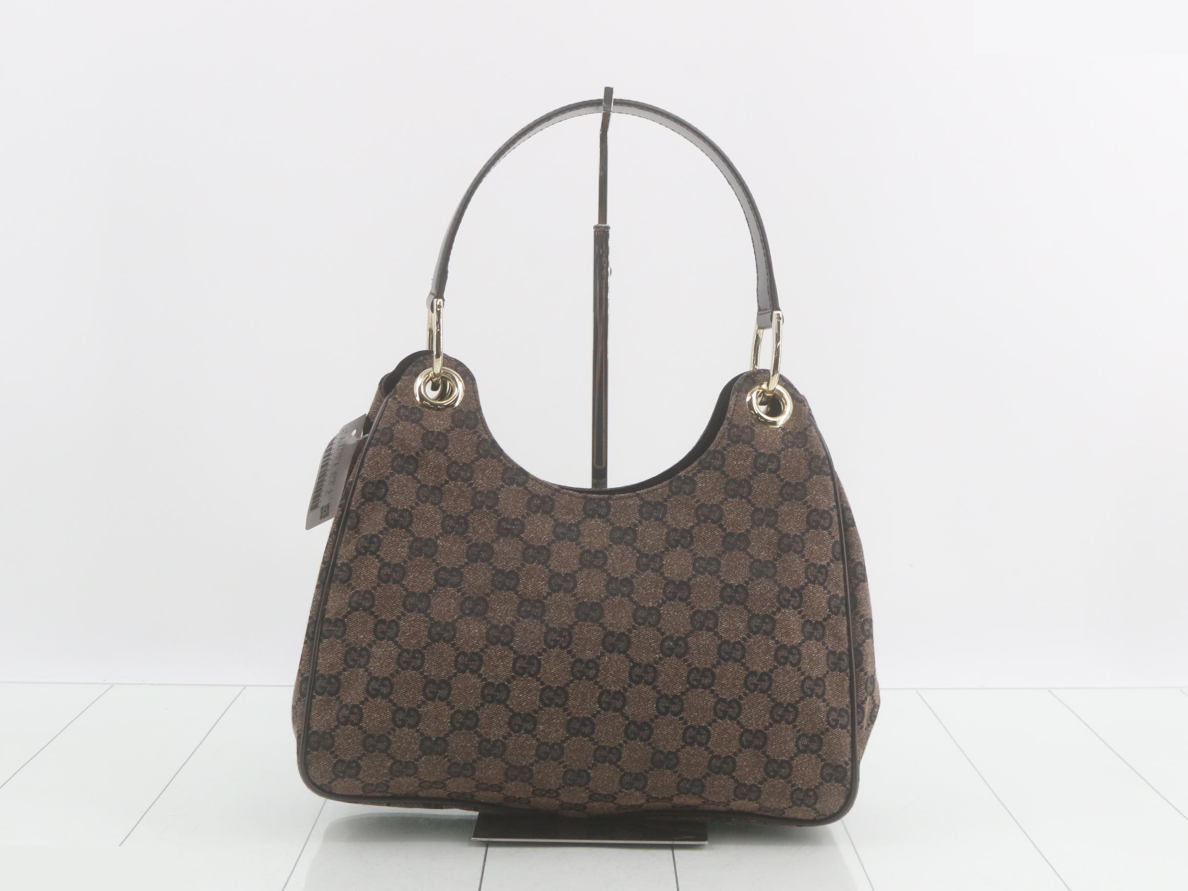 Horsebit Hobo Embossed Black with Silver Hardware — view 2