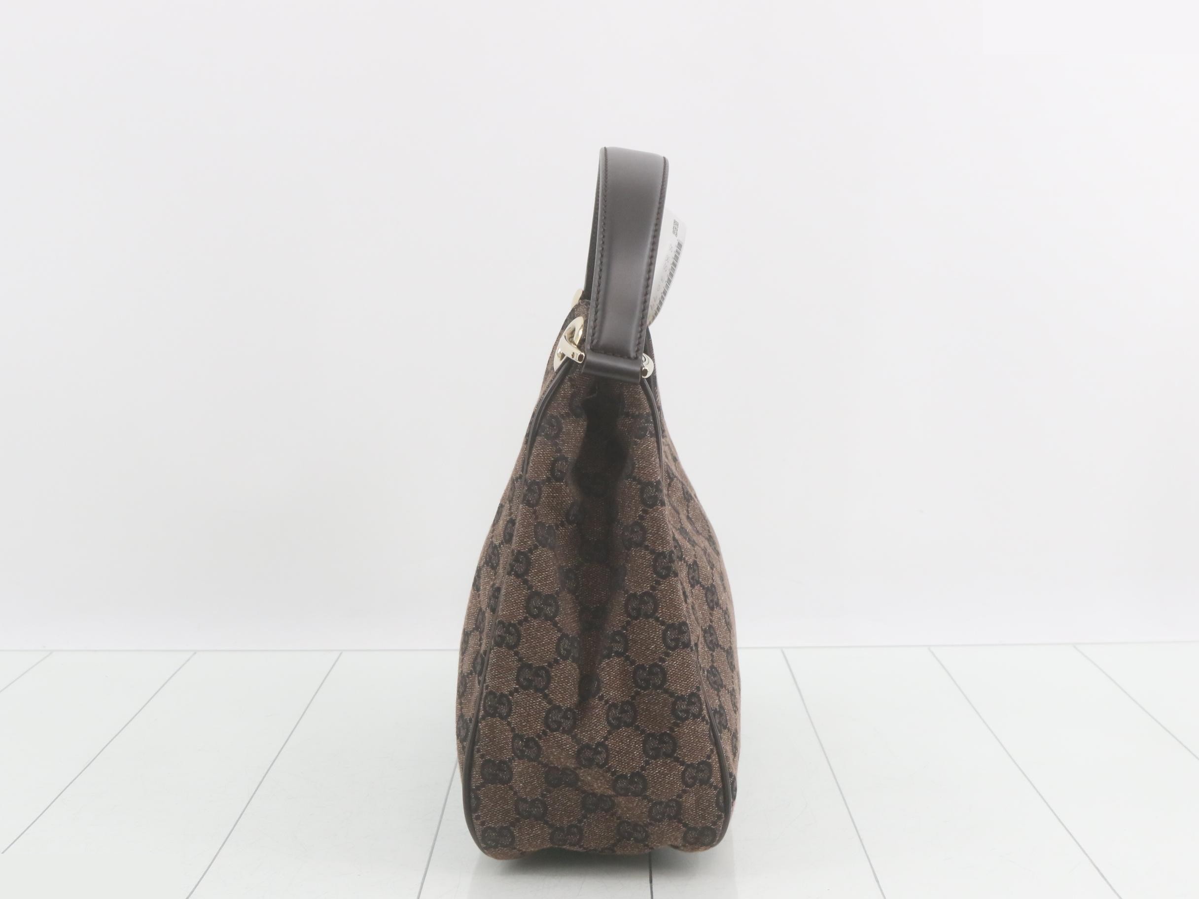 Horsebit Hobo Embossed Black with Silver Hardware — view 4