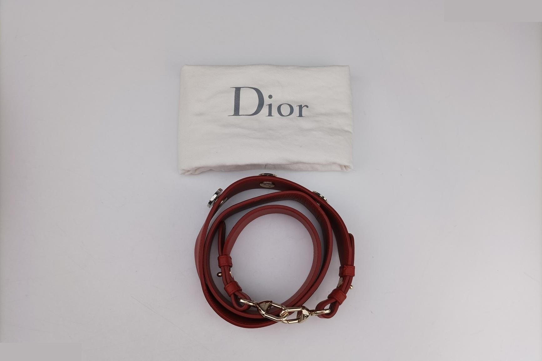 Lady Dior Lambskin Red — view 11