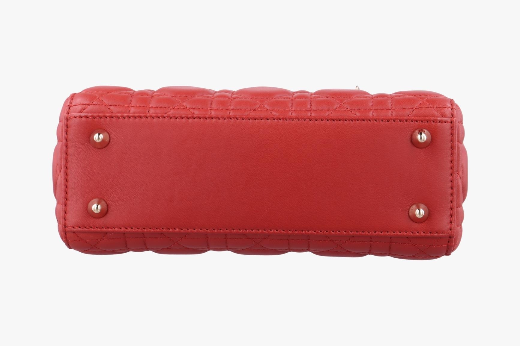 Lady Dior Lambskin Red — view 3