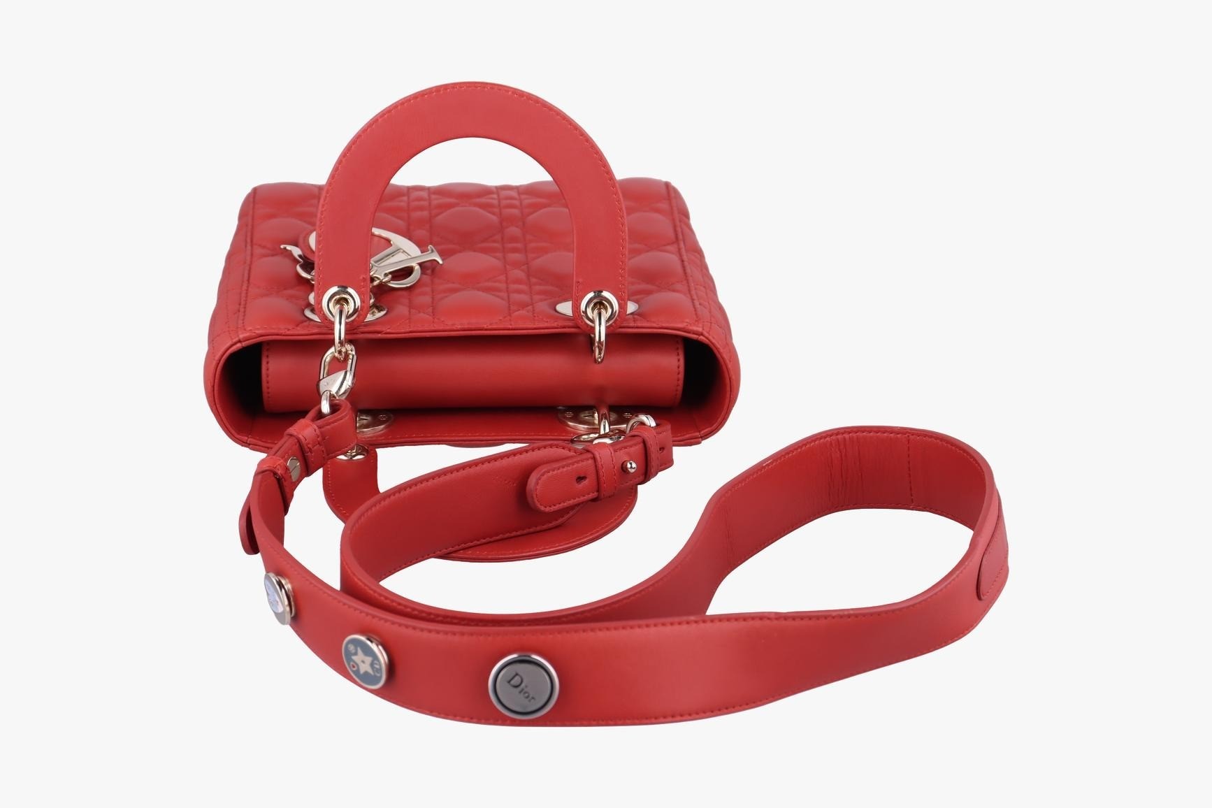Lady Dior Lambskin Red — view 5