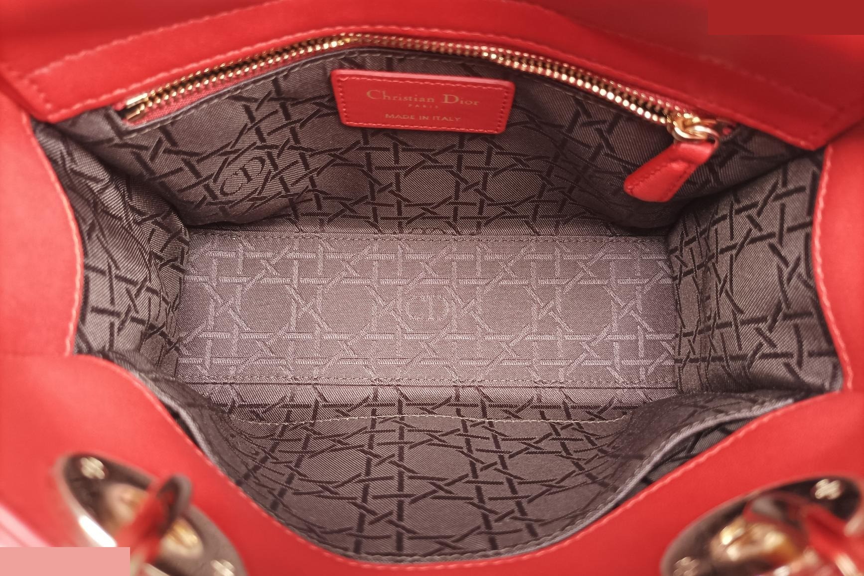 Lady Dior Lambskin Red — view 6