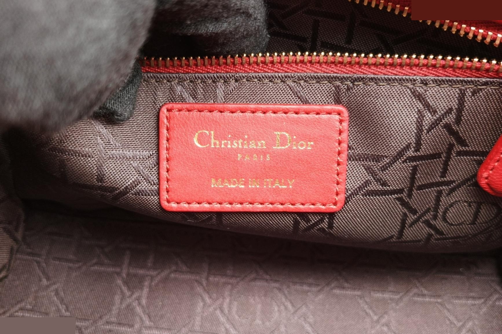 Lady Dior Lambskin Red — view 7
