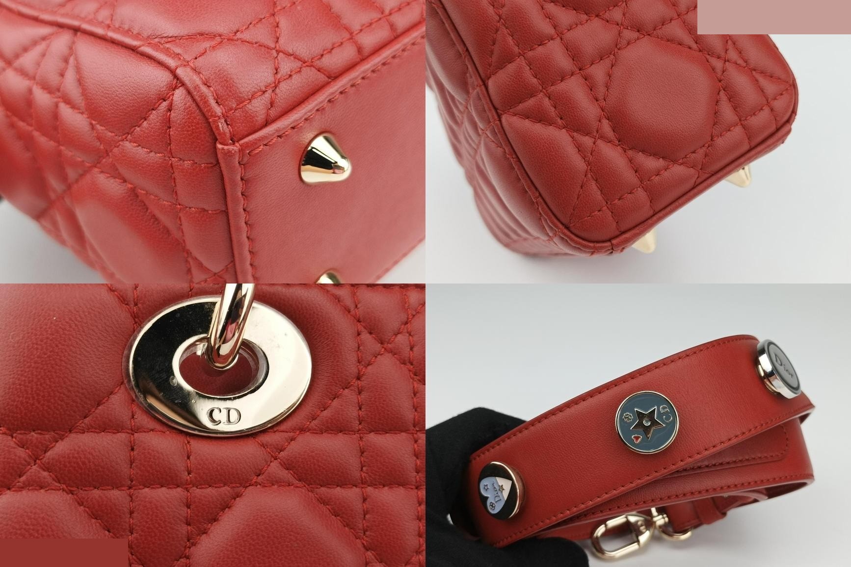 Lady Dior Lambskin Red — view 10