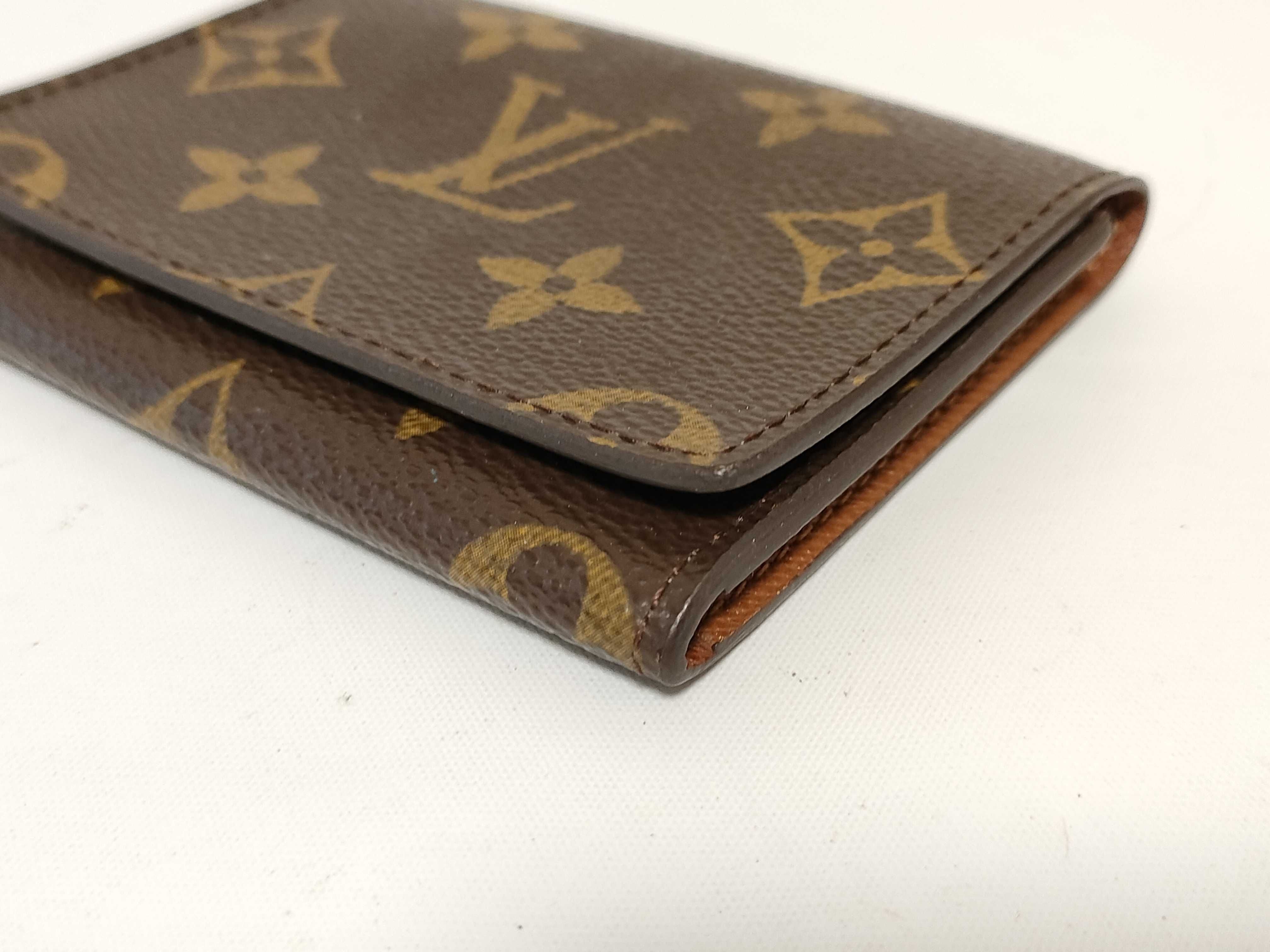 Monogram Louis Vuitton Monogram Card Case Enveloppe Carte de Visite M62920 CA0053 Card Case — view 4