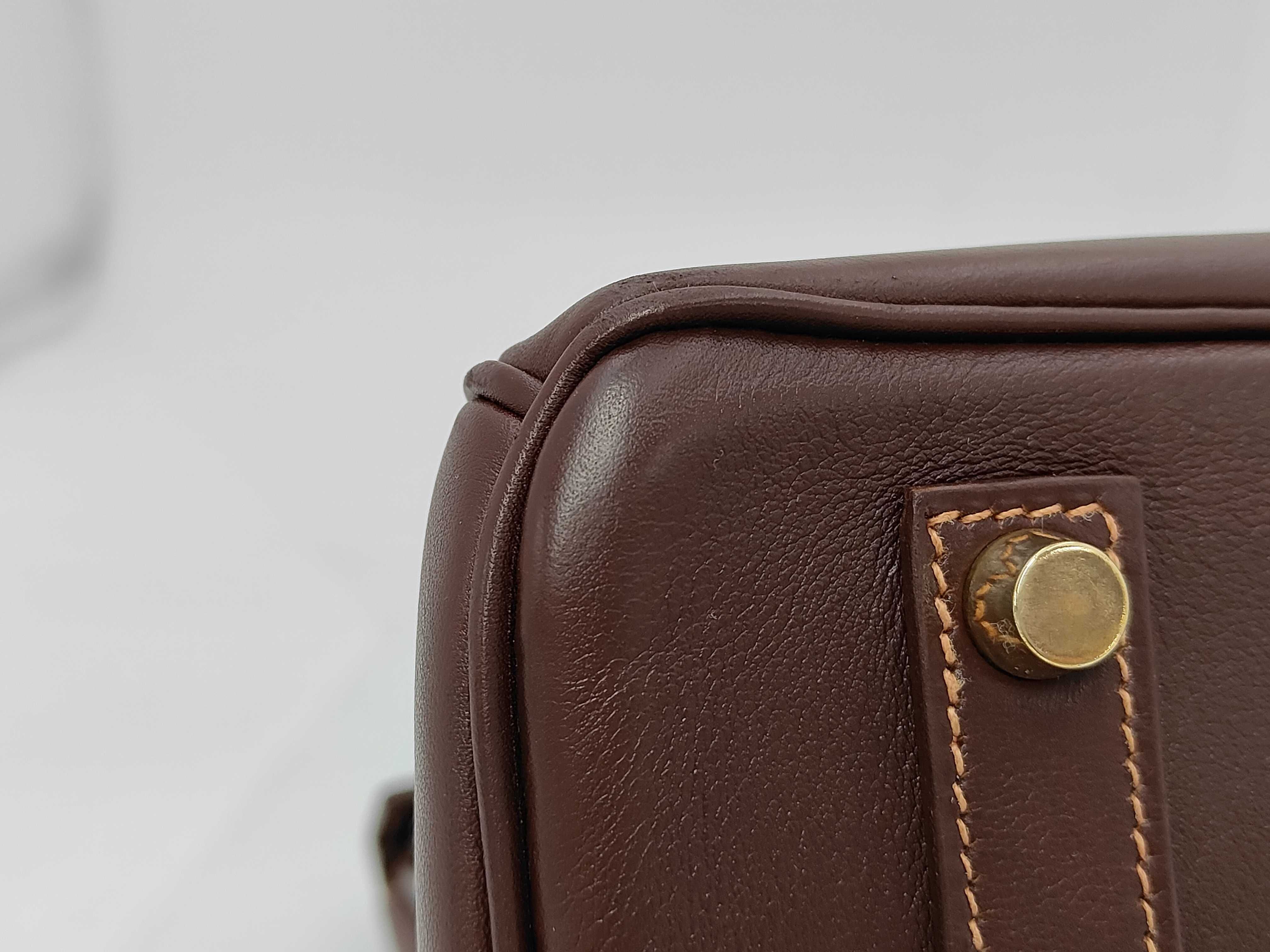 Birkin 35 handbag, brown with gold hardware, featuring the "Z" stamp. — view 6