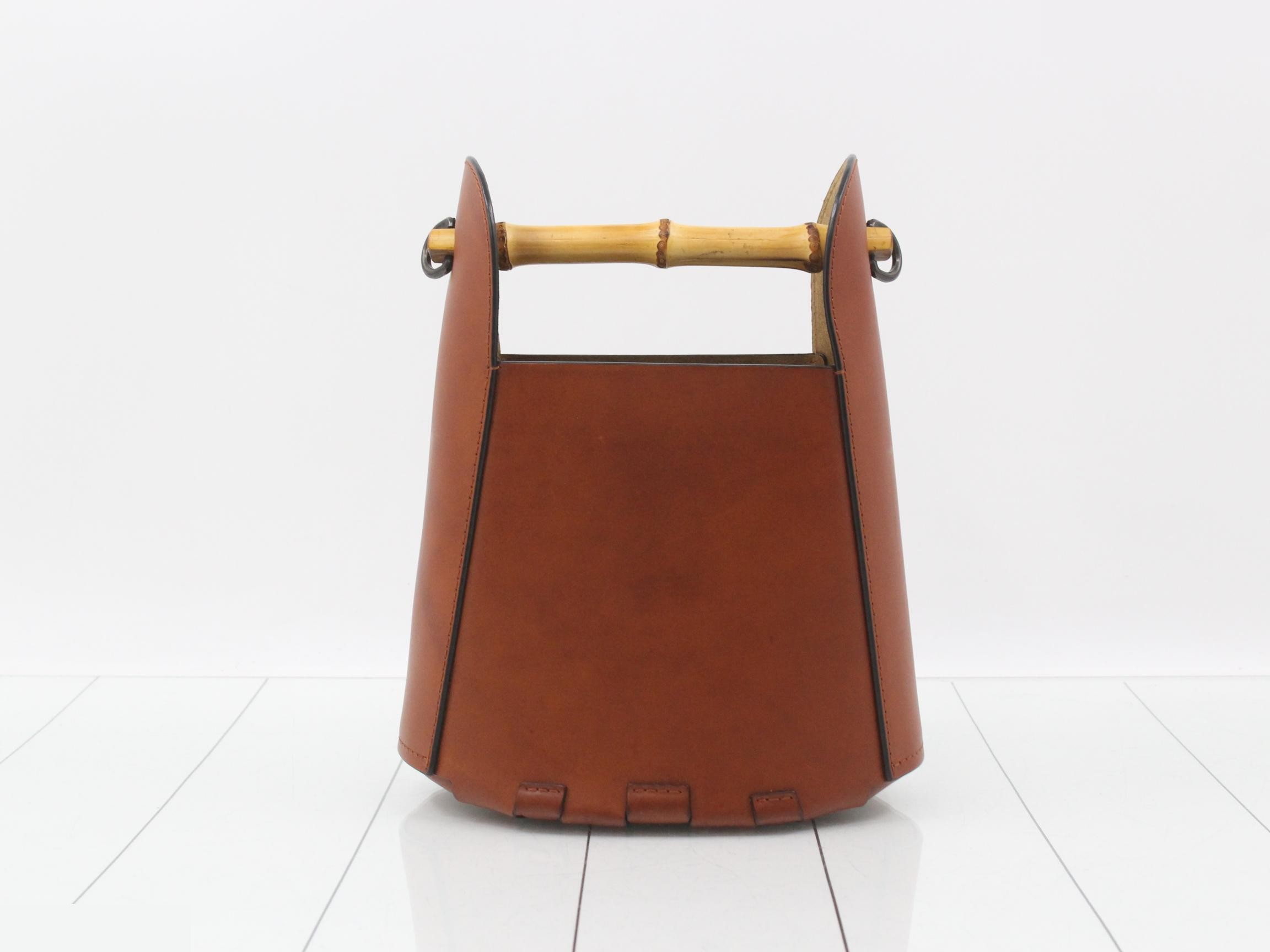 2-way Anagram Bamboo Bucket Bag — view 2