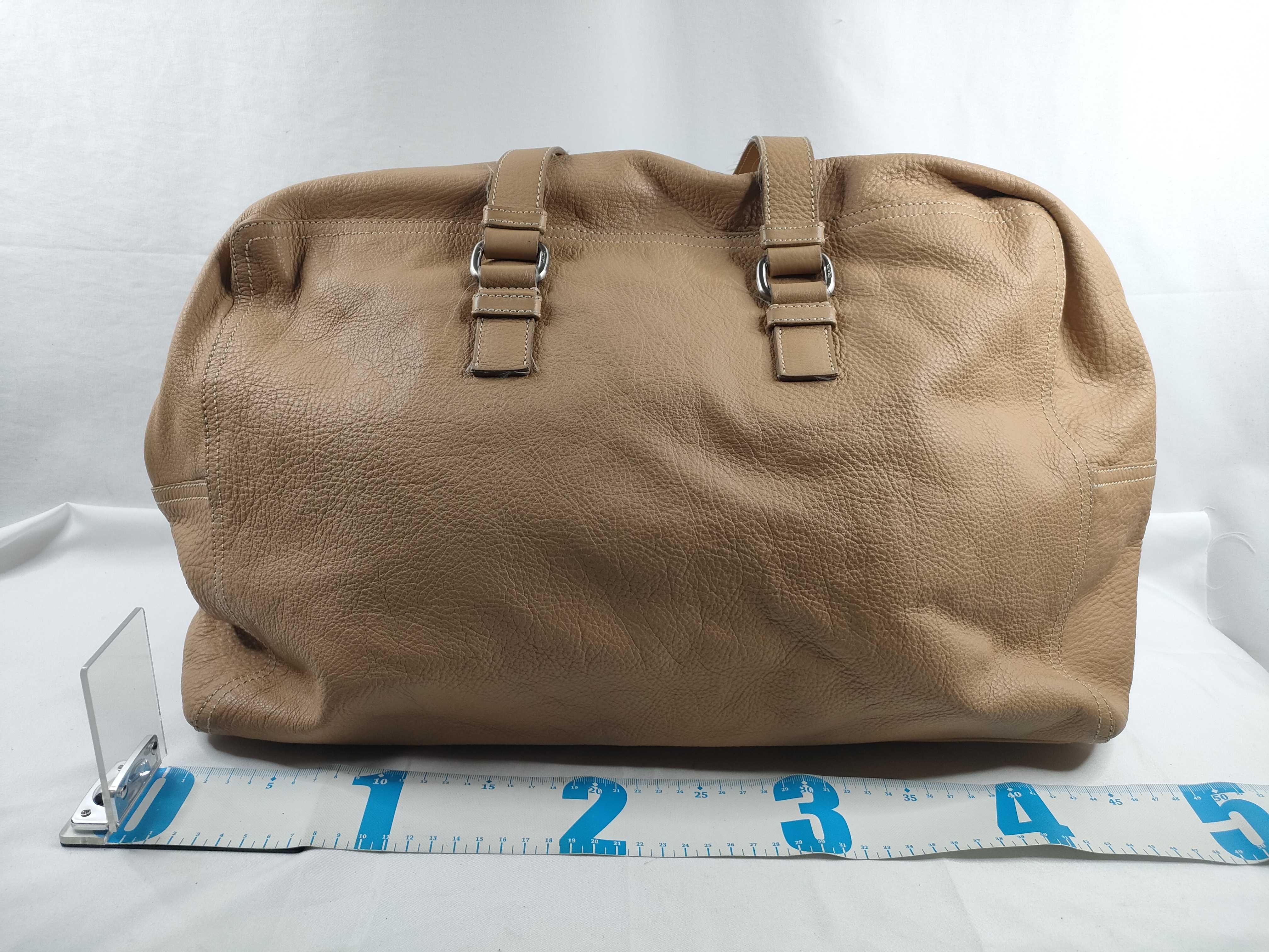 Boston bag, tote bag, leather, brown Boston bag — view 2