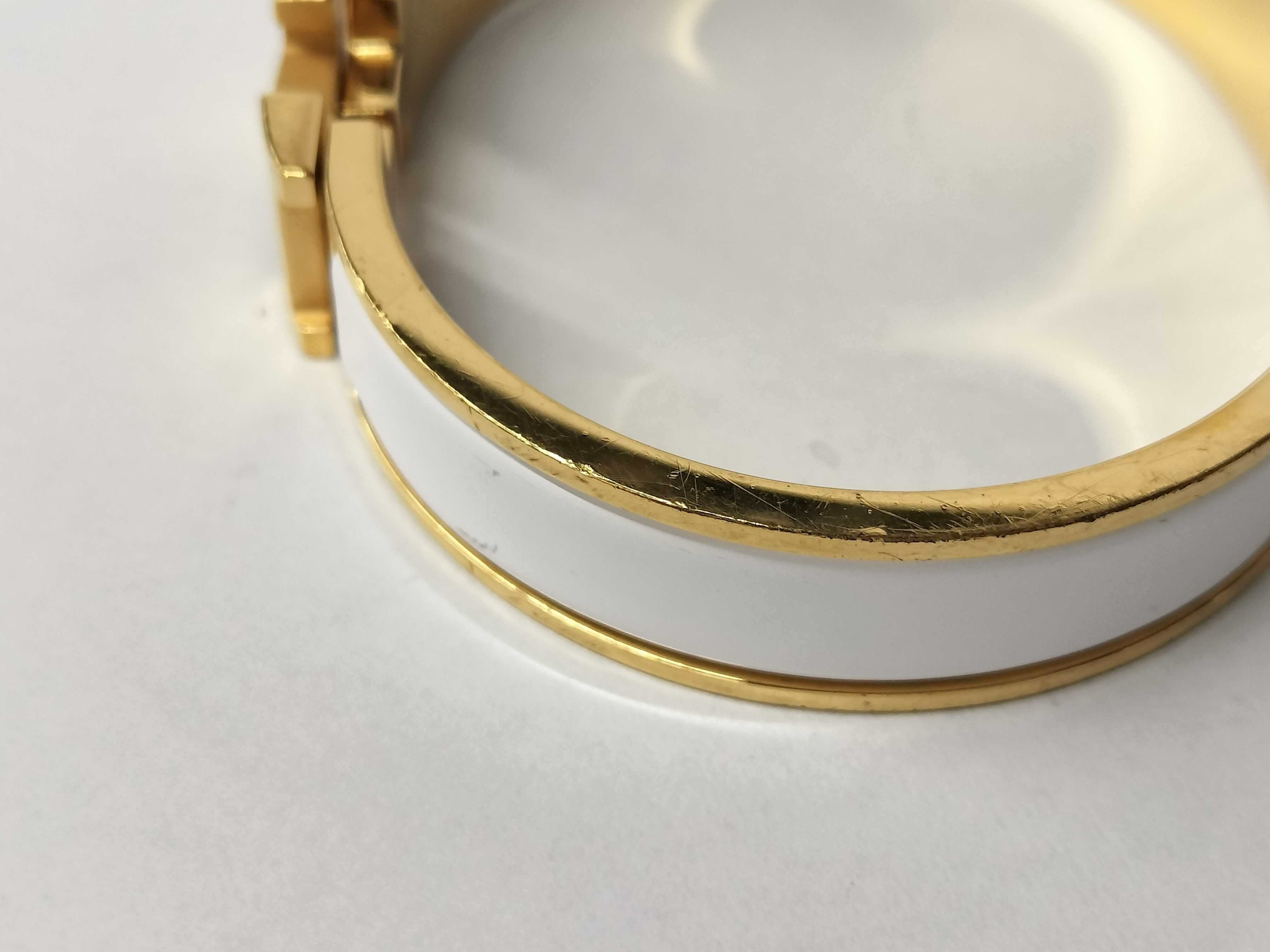 Hermès Clic Clac Gold Bracelet Bracelet/Bangle — view 4