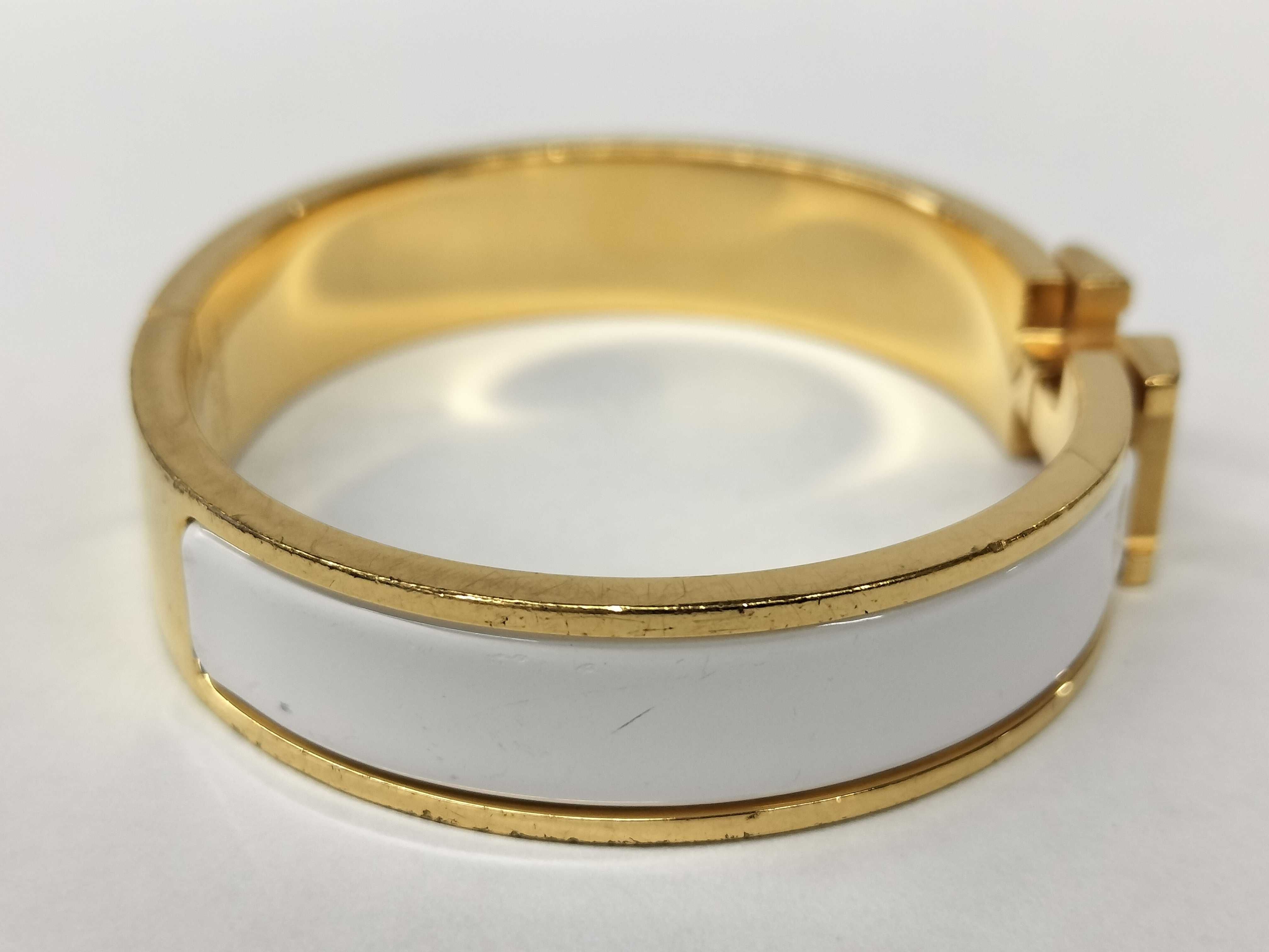 Hermès Clic Clac Gold Bracelet Bracelet/Bangle — view 6